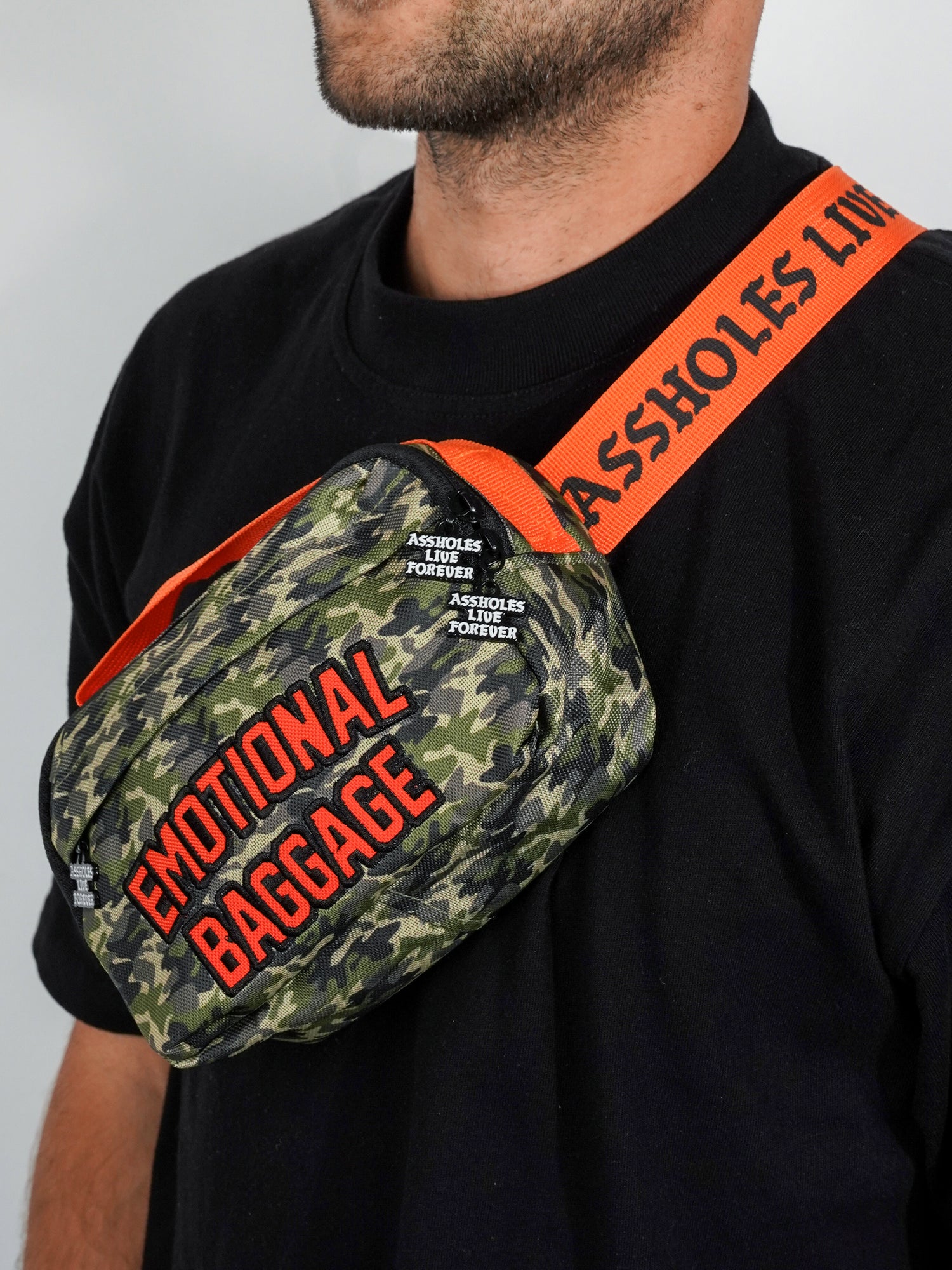 Emotional Baggage Camo Orange - Fanny Pack
