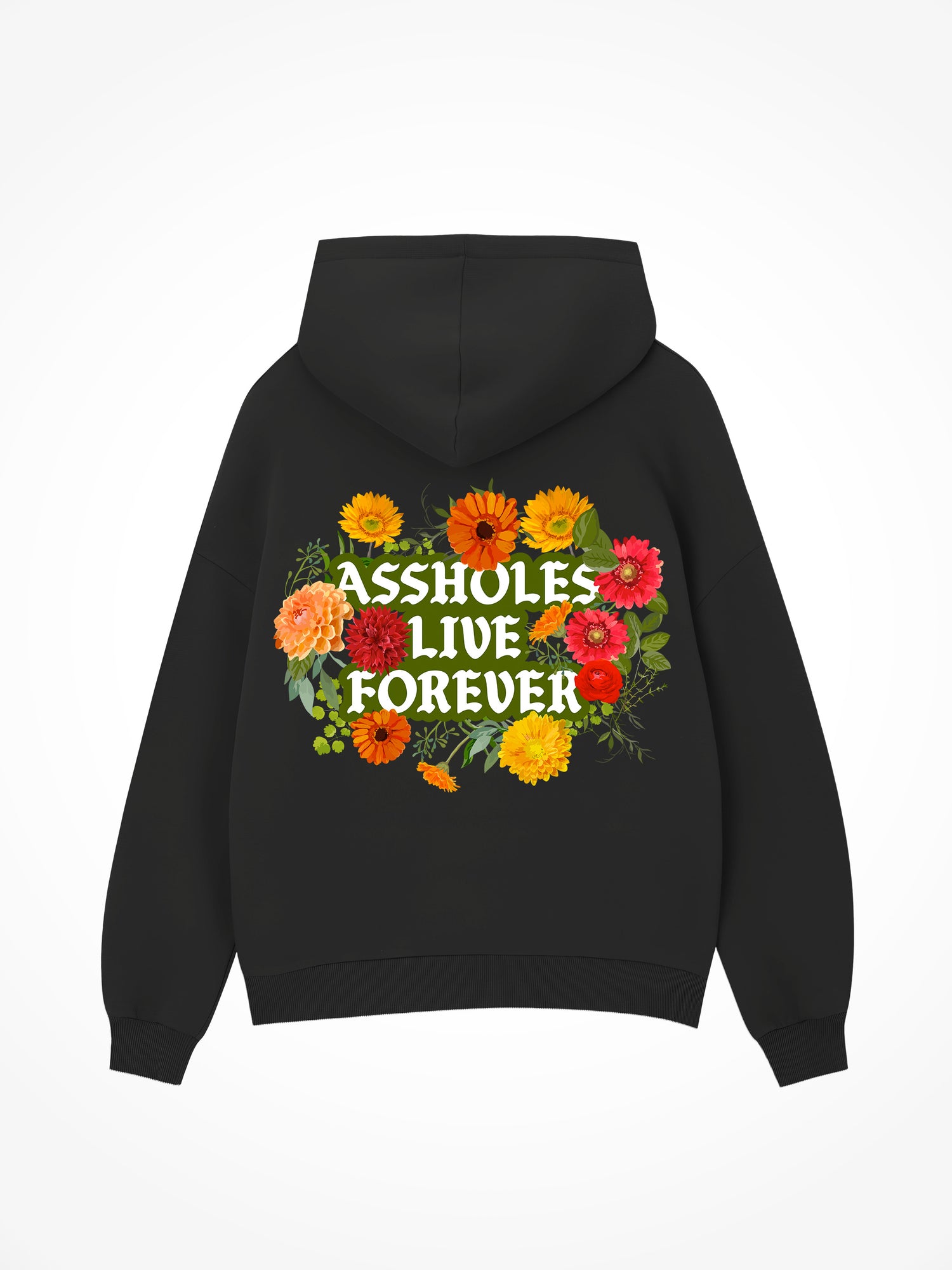 ALF Flowers - Black Hoodie