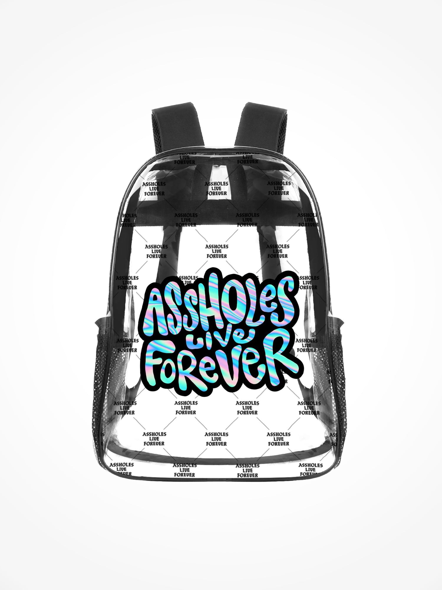 Transparent Backpack - ALF Holographic/Black