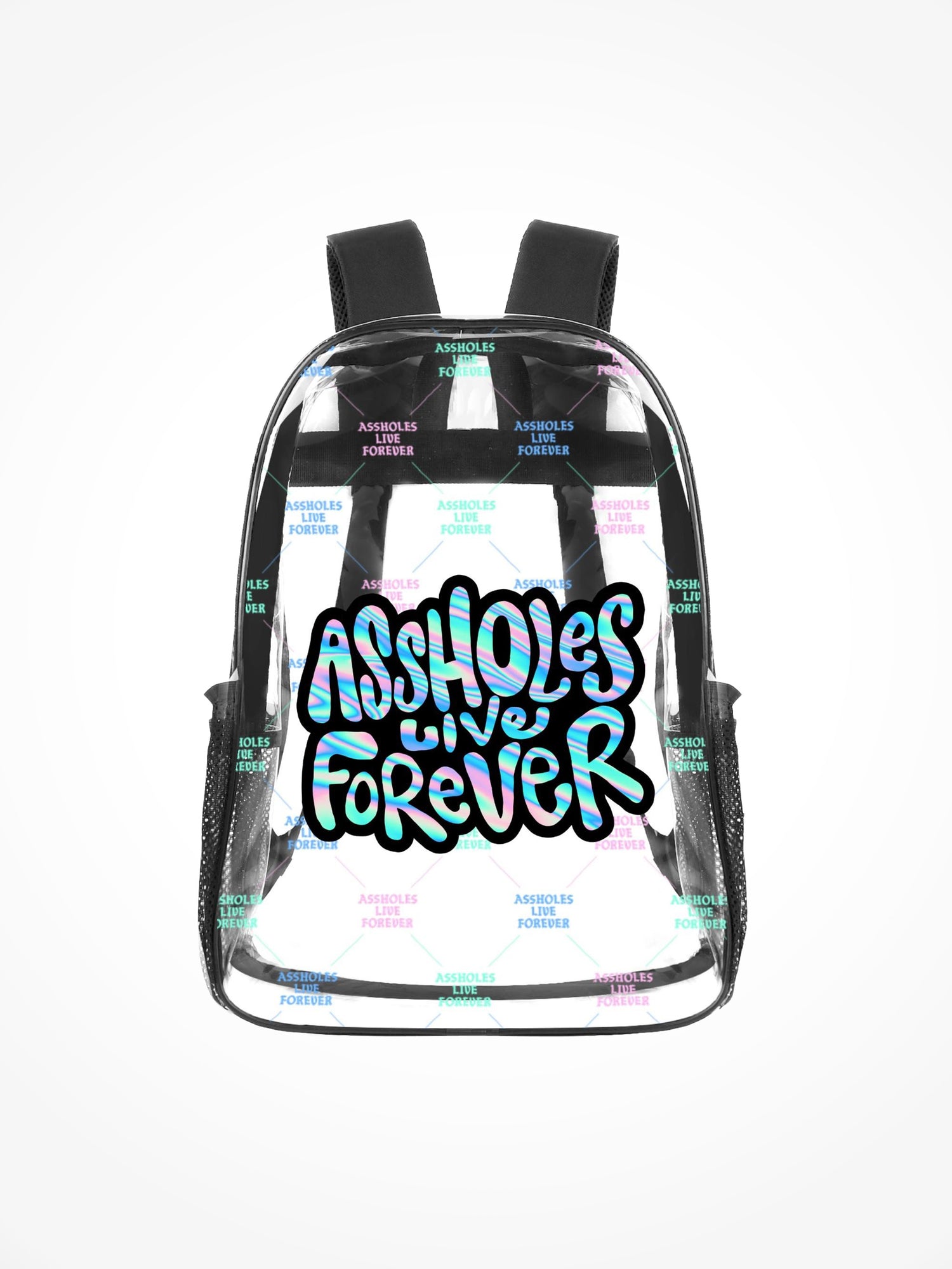 Transparent Backpack - ALF Holographic/Pastel