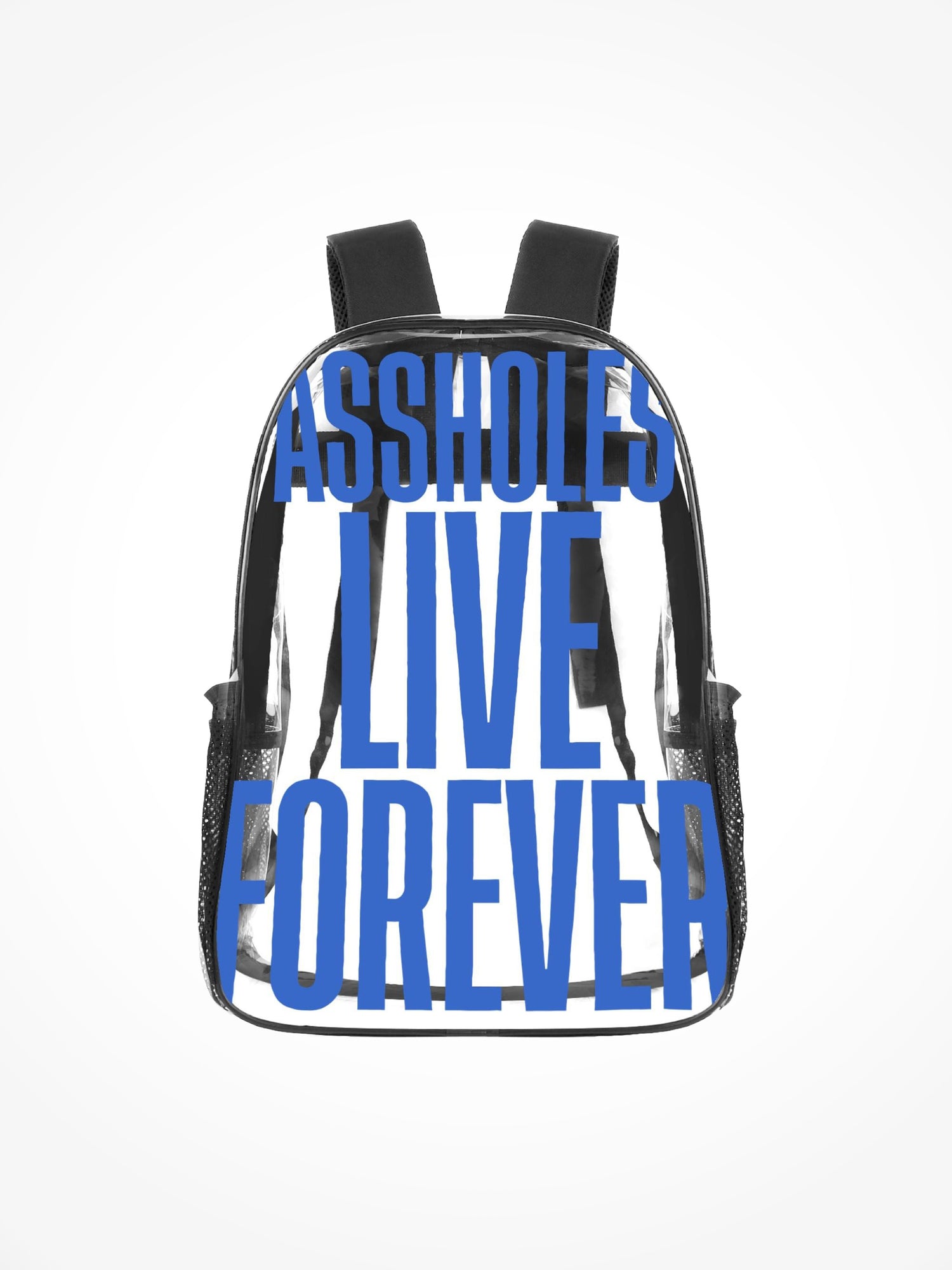 Transparent Backpack - Blue ALF Wave