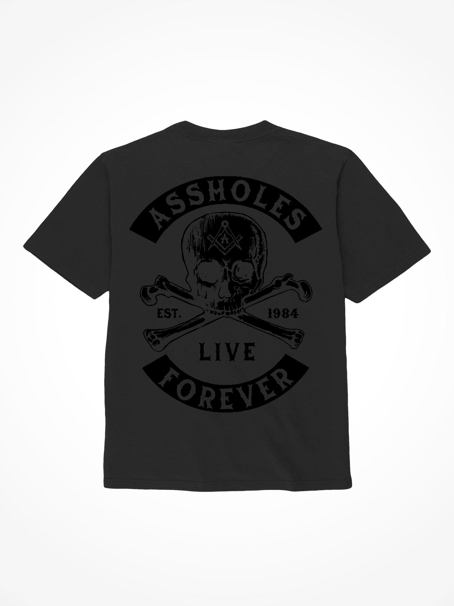 Blackout Assholes Secret Society - Black T-Shirt