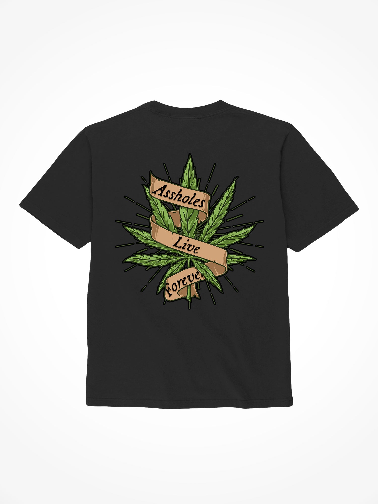ALF Leaf - Black T-Shirt