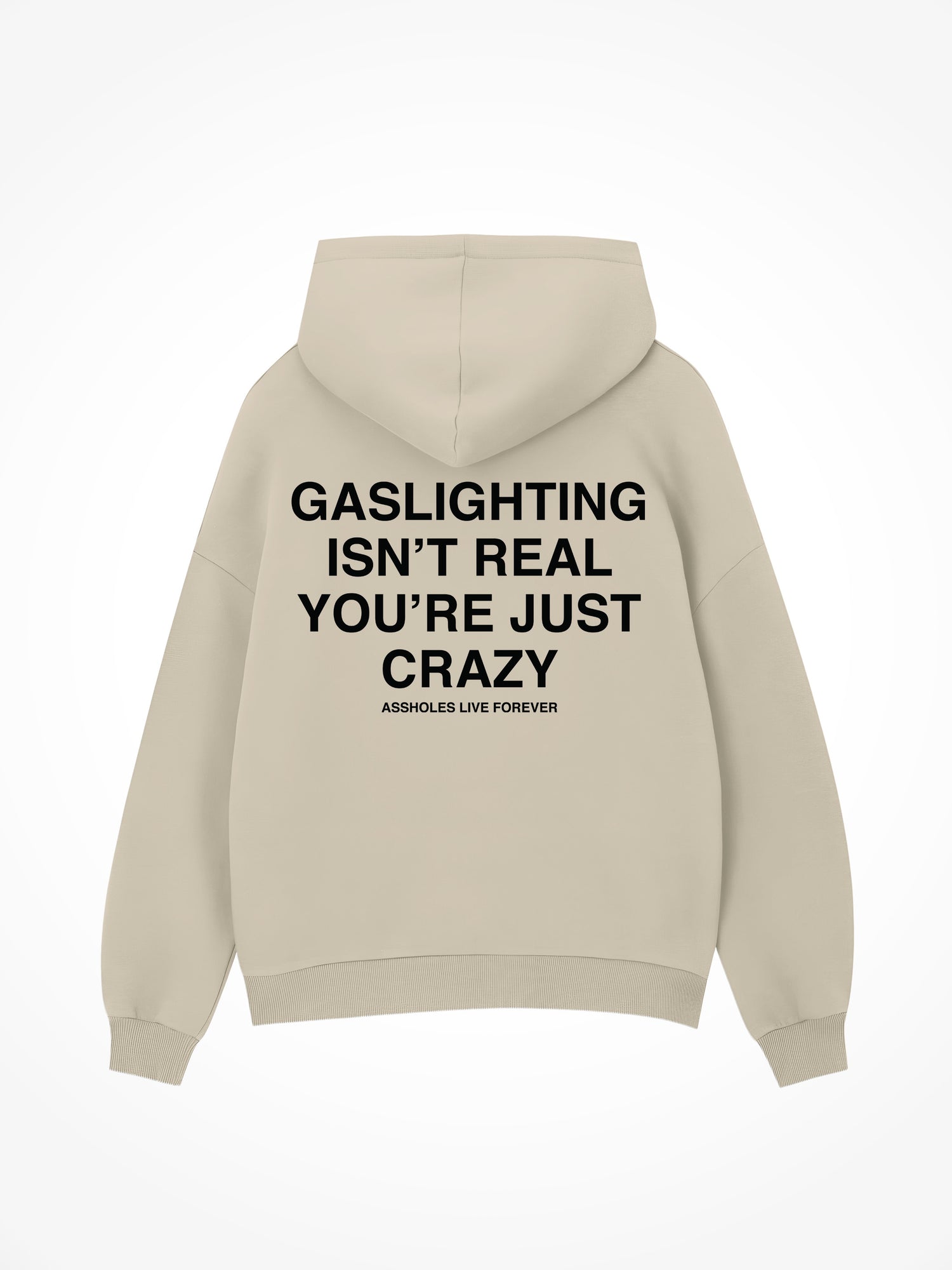 Gaslighting Isnt Real - Sand Hoodie