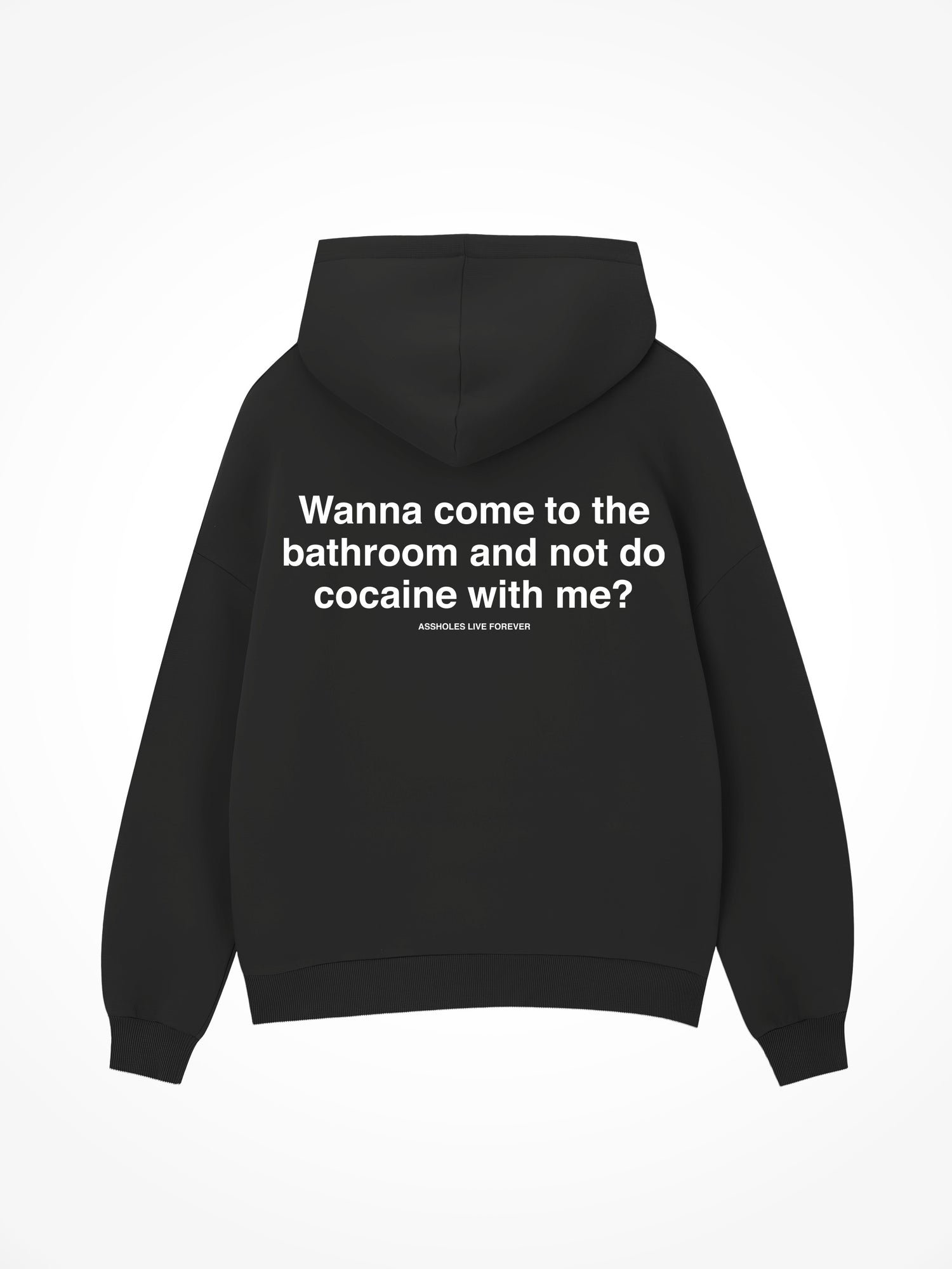 Wanna Not do Cocaine with me - Black Hoodie