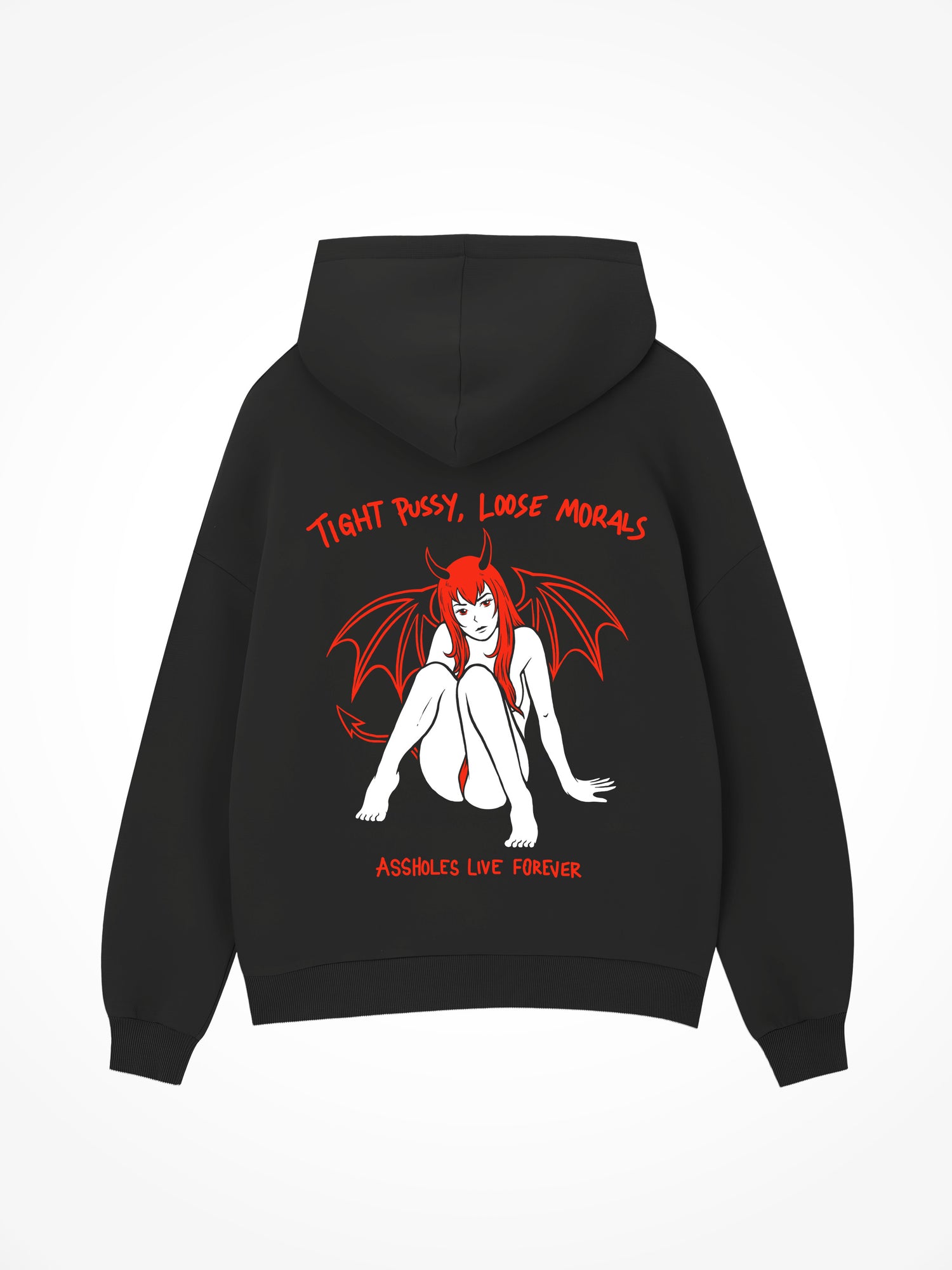 Tight Pussy Loose Morals - Black Hoodie