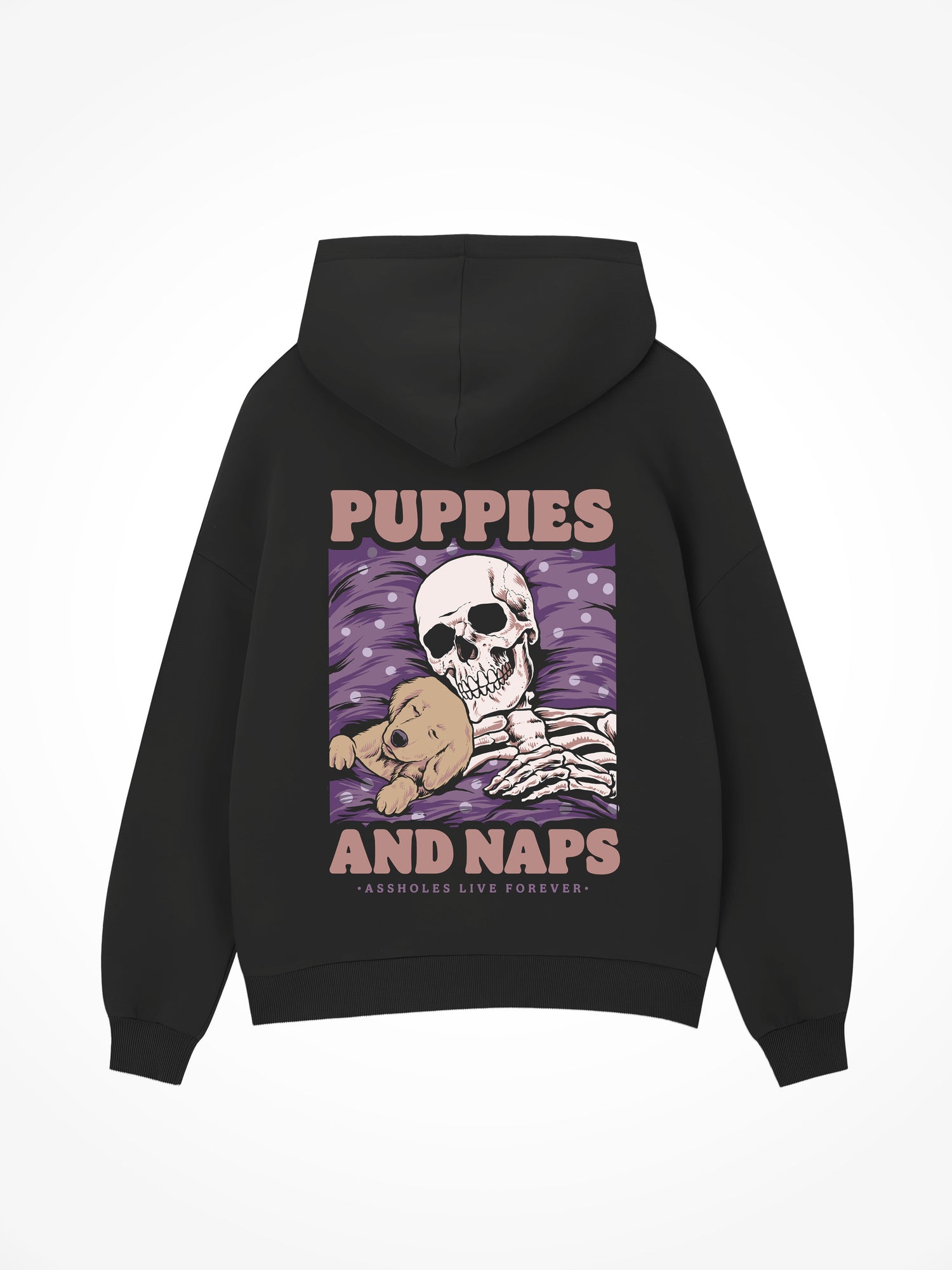 Puppies and Naps - Black Hoodie