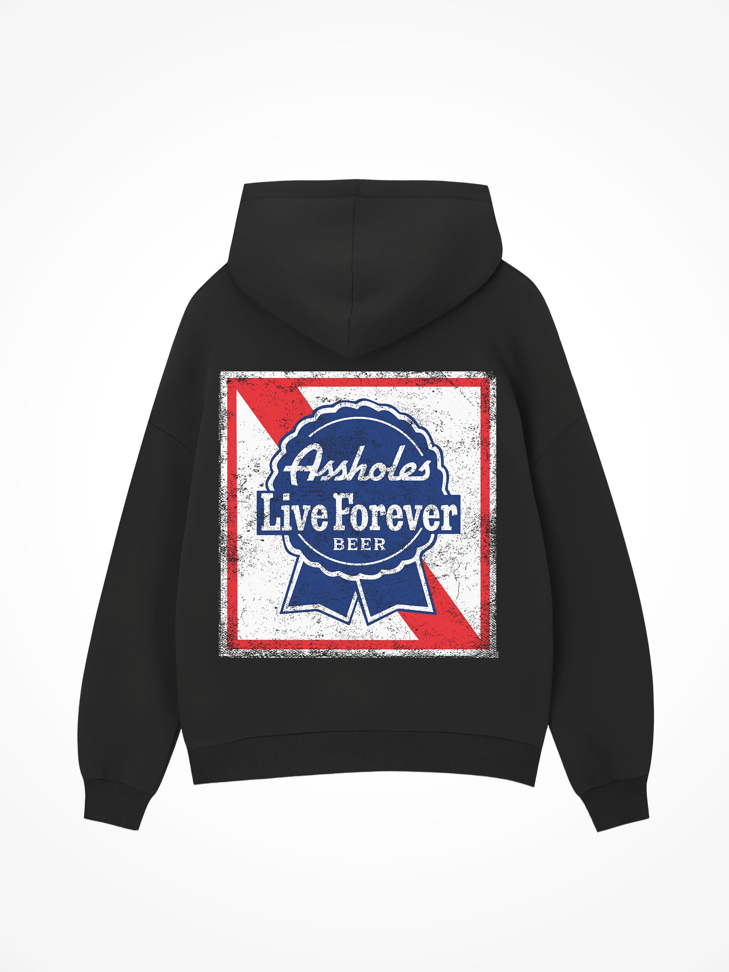 ALF Blue Ribbon - Black Hoodie