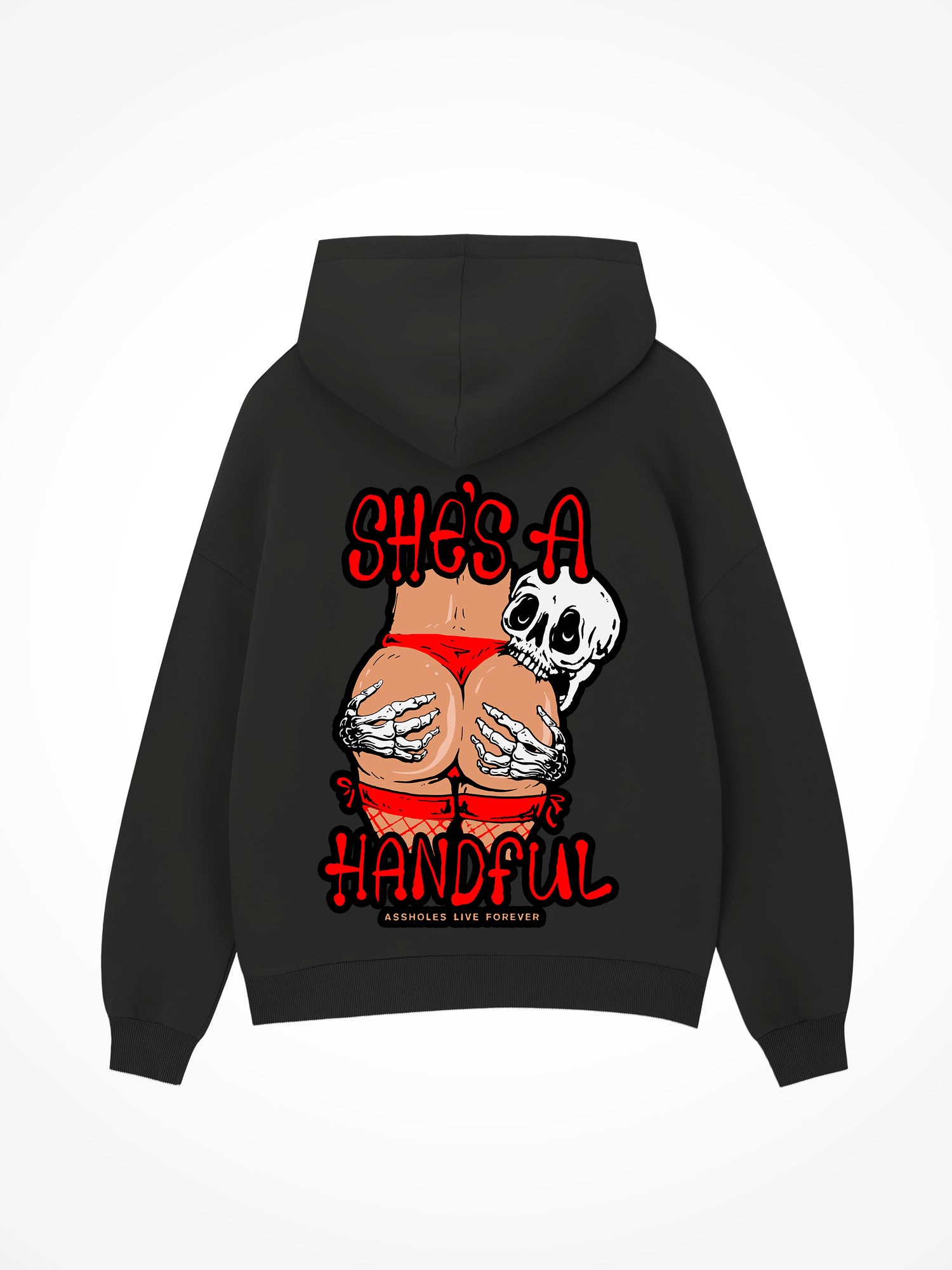 Shes A Handful - Black Hoodie