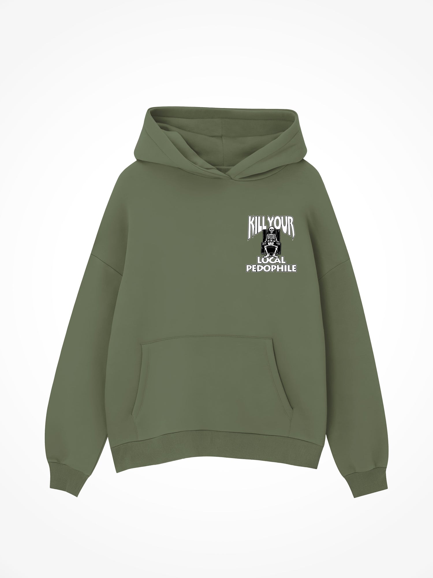 Death Row Pedophile - Military Green Hoodie