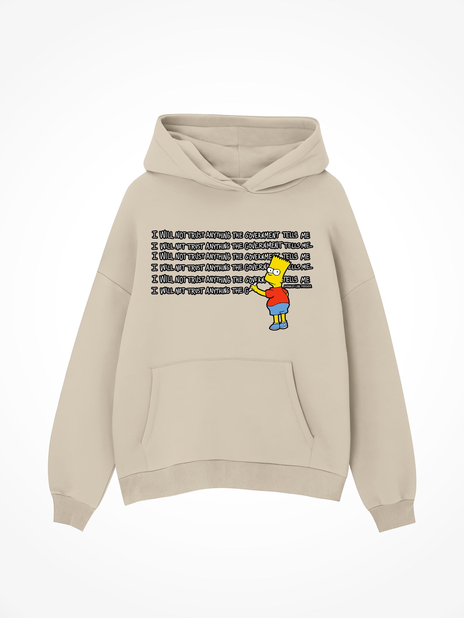 Will Not Trust The Government - Sand Hoodie