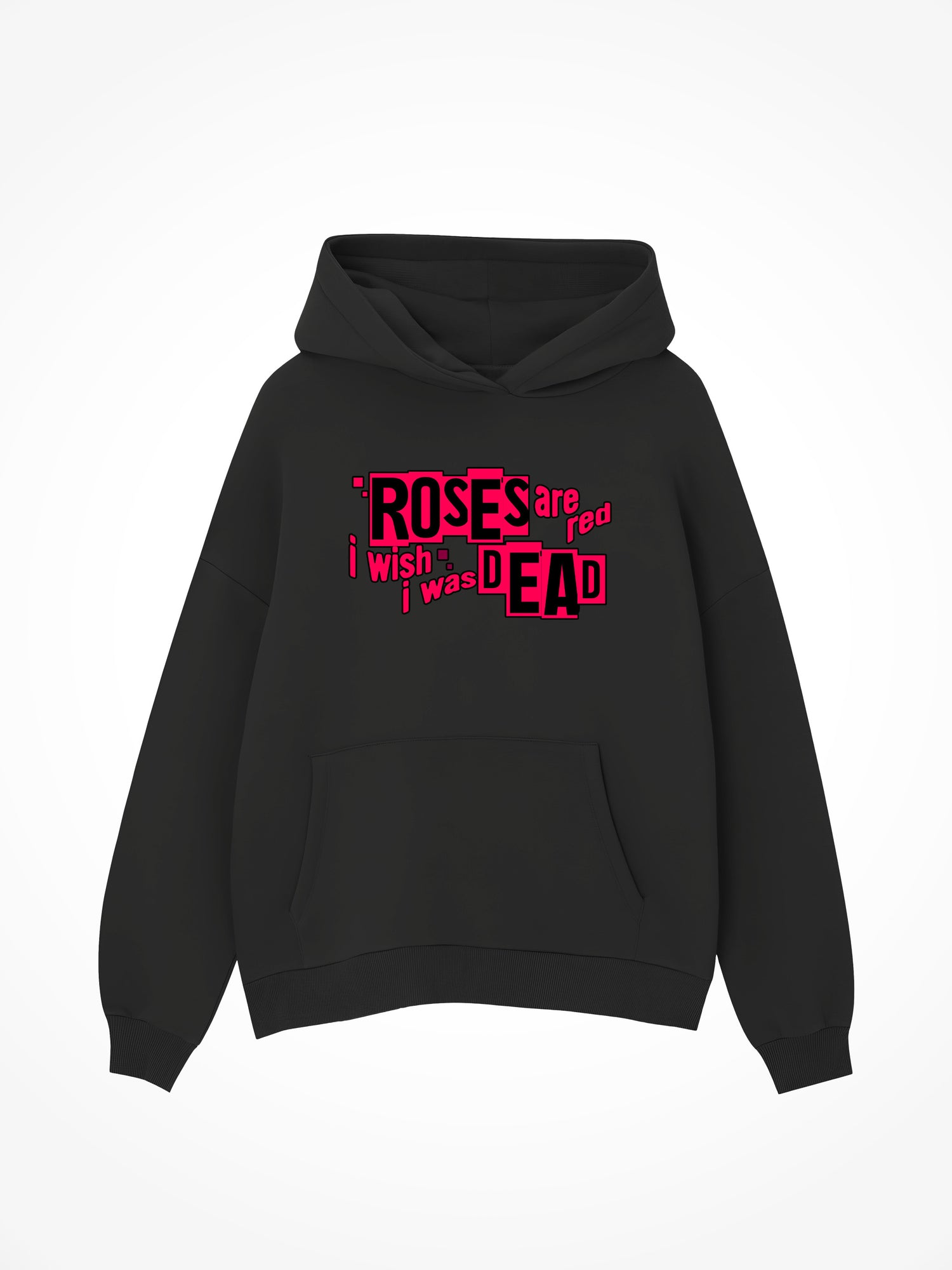Roses Are Red - Black Hoodie
