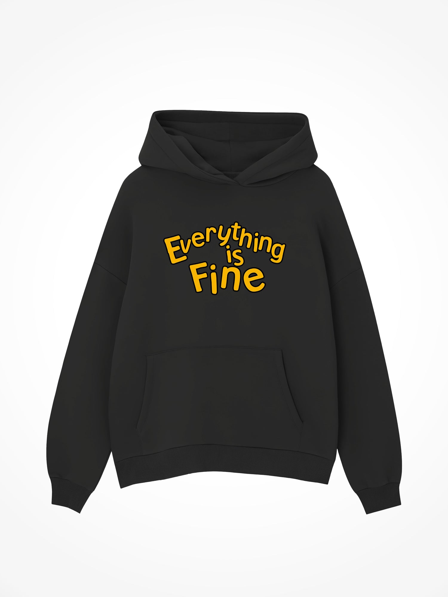 Everything is Fine - Black Hoodie