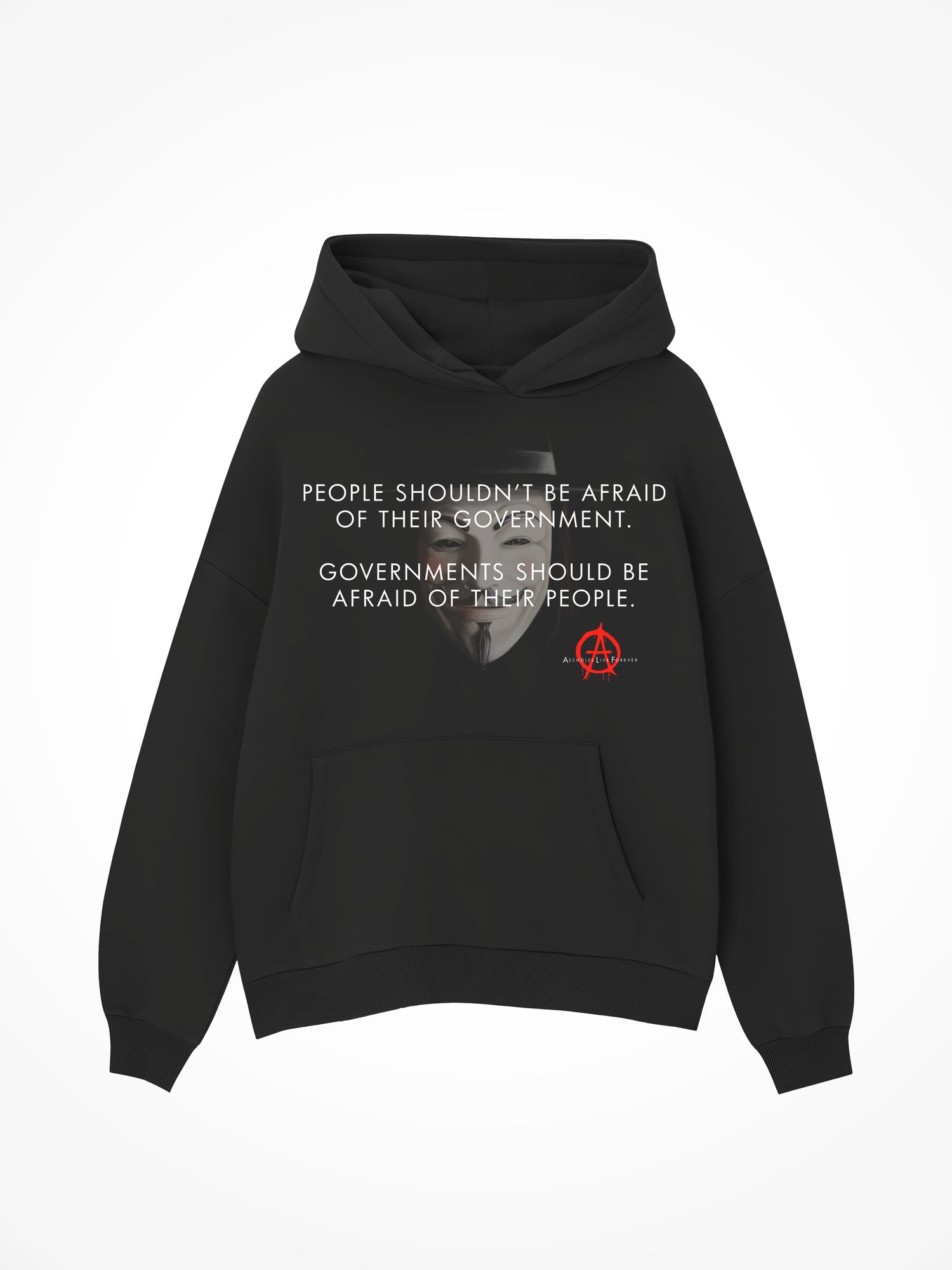 Afraid of Government - Black Hoodie