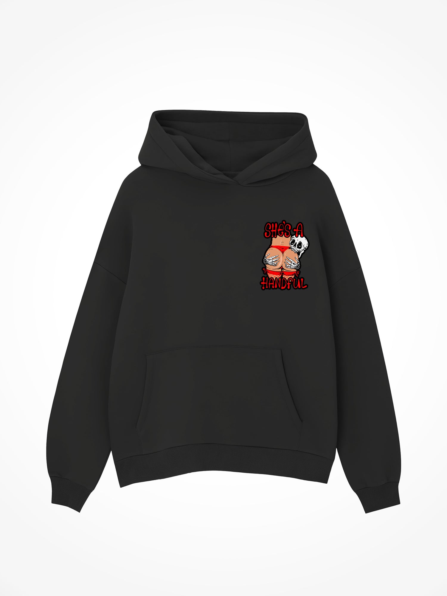 Shes A Handful - Black Hoodie