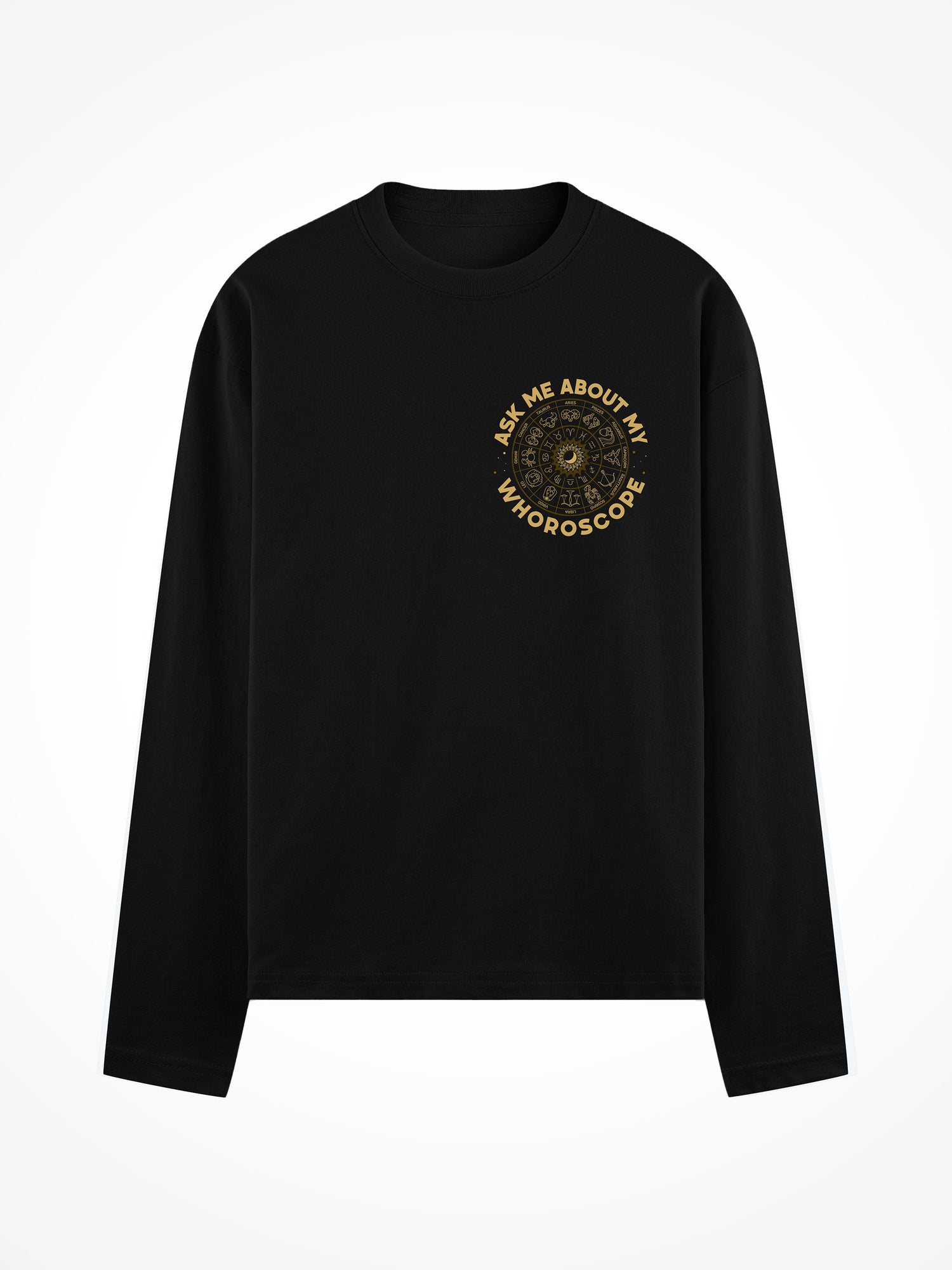 Whoroscope - Black Long Sleeve Tee