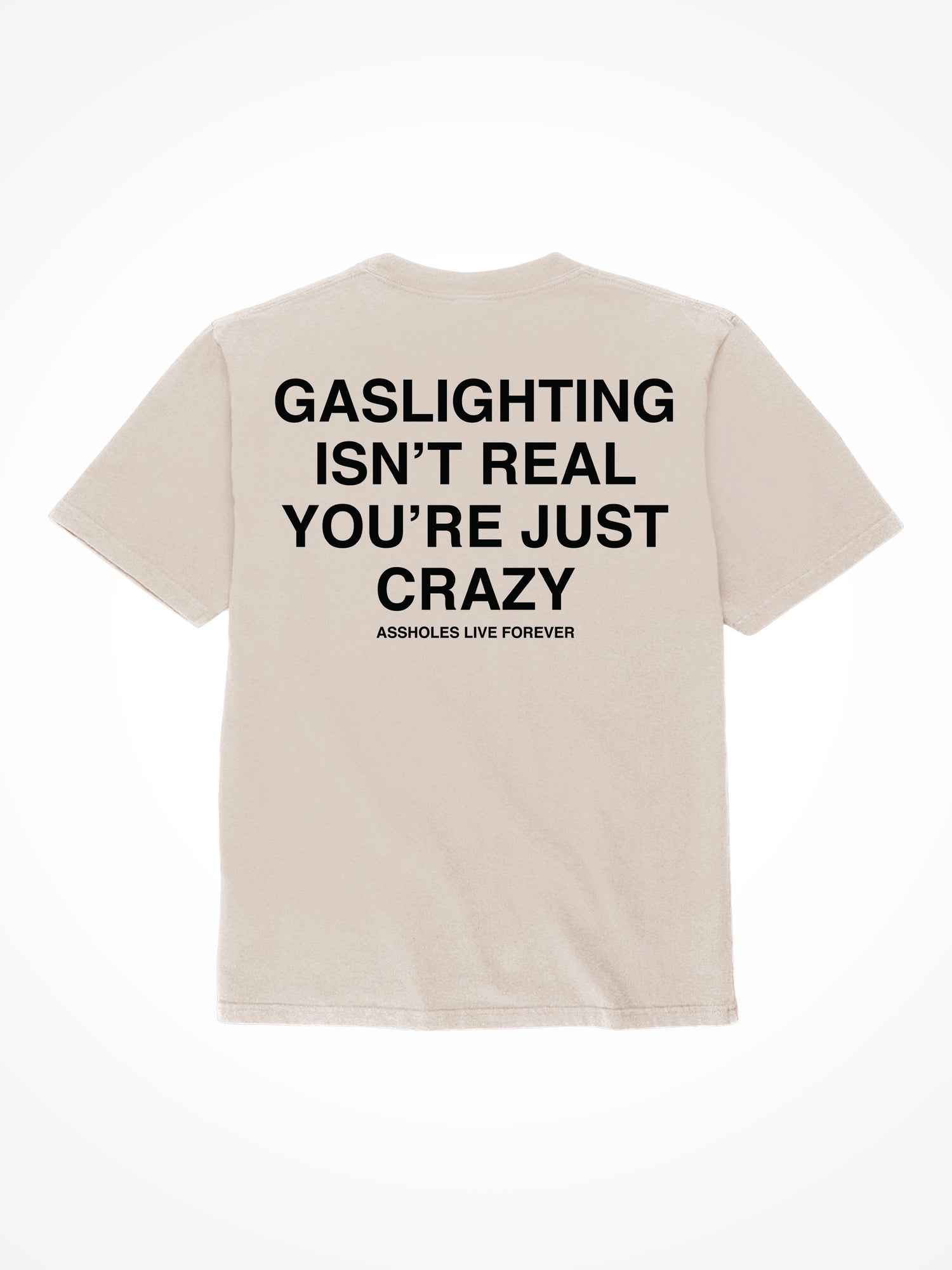 Gaslighting Isnt Real - Sand T-Shirt