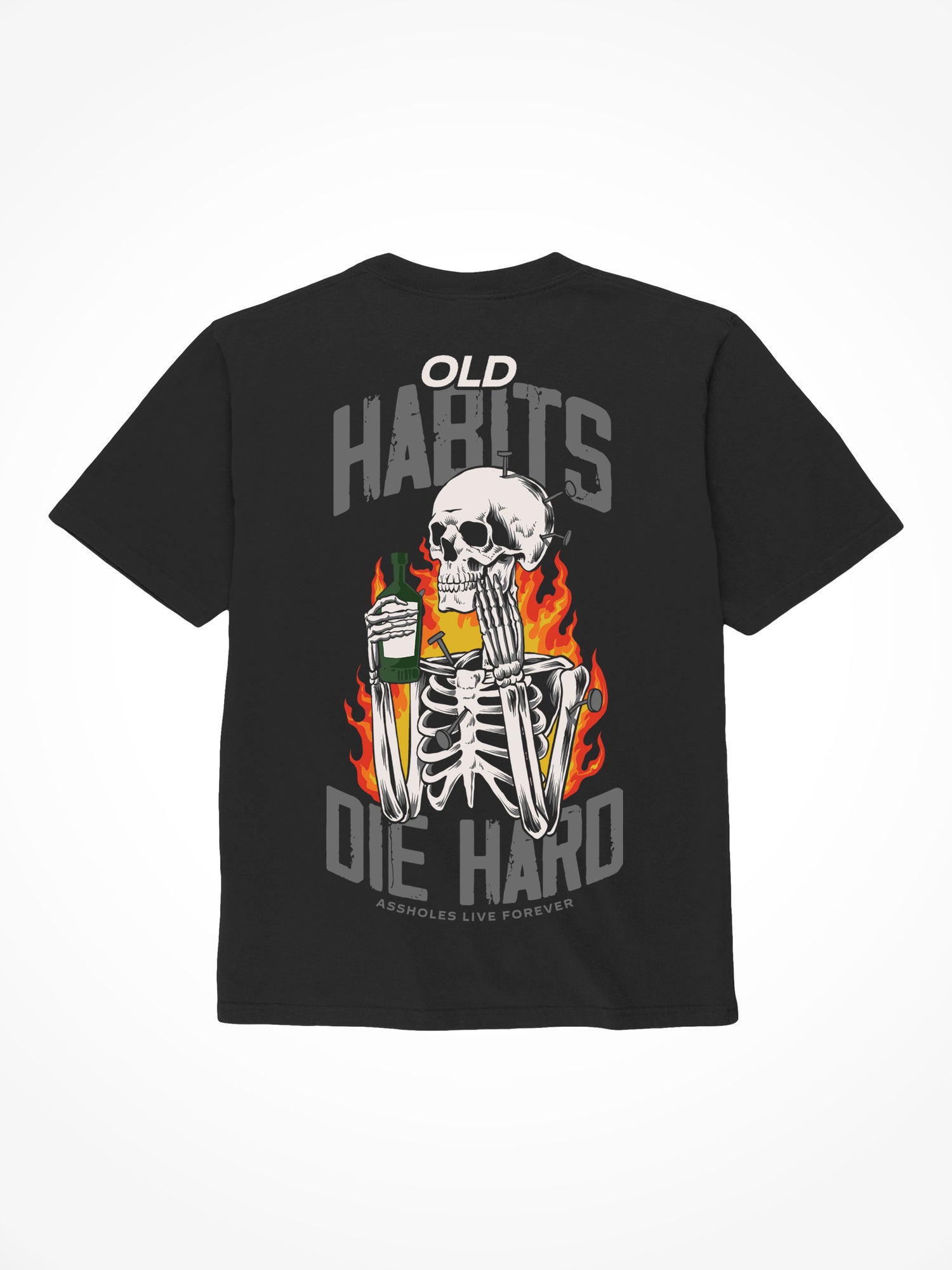 Old Habits Die Hard - Black T-Shirt