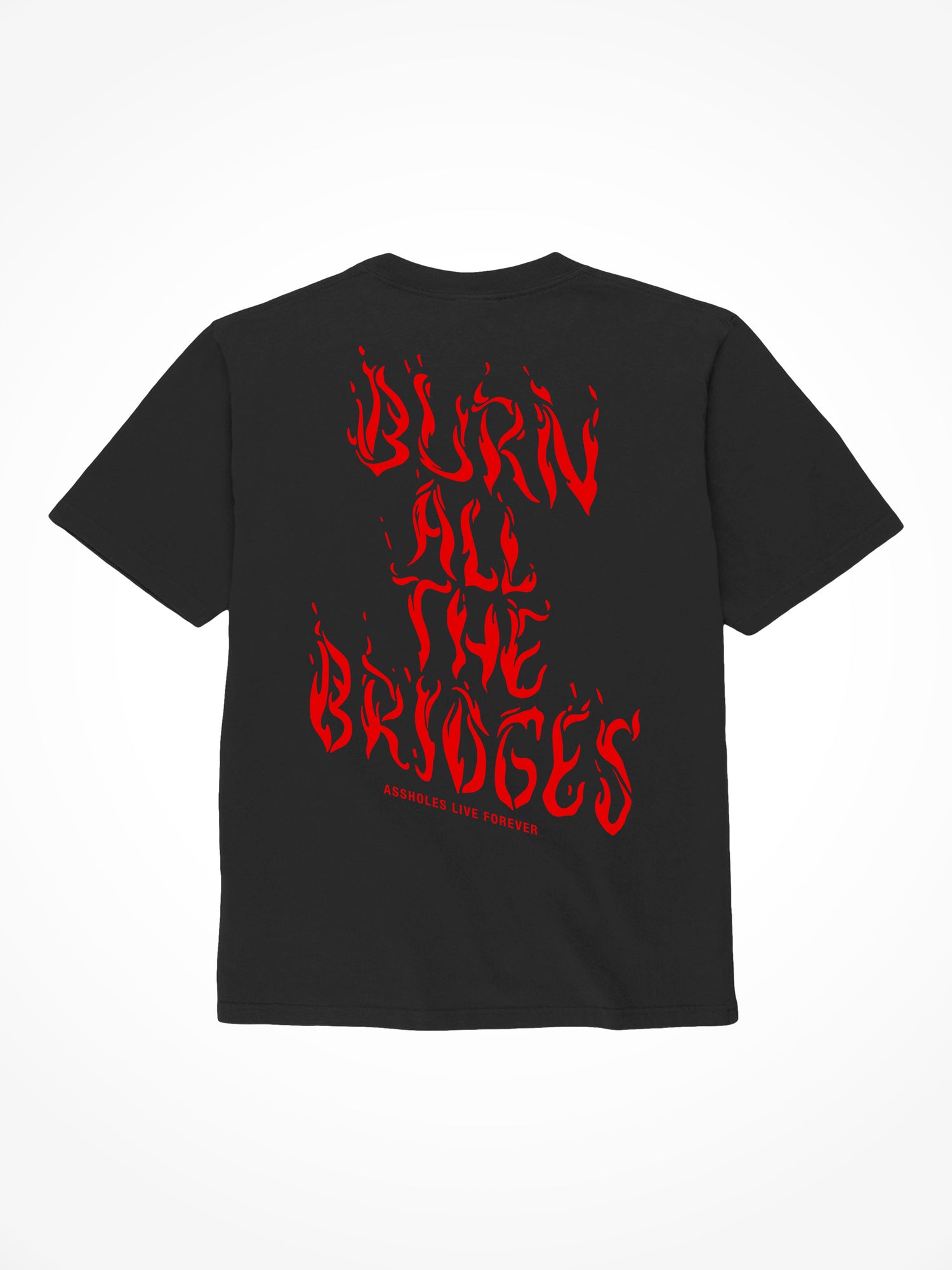 Burn all the Bridges - Black T-Shirt