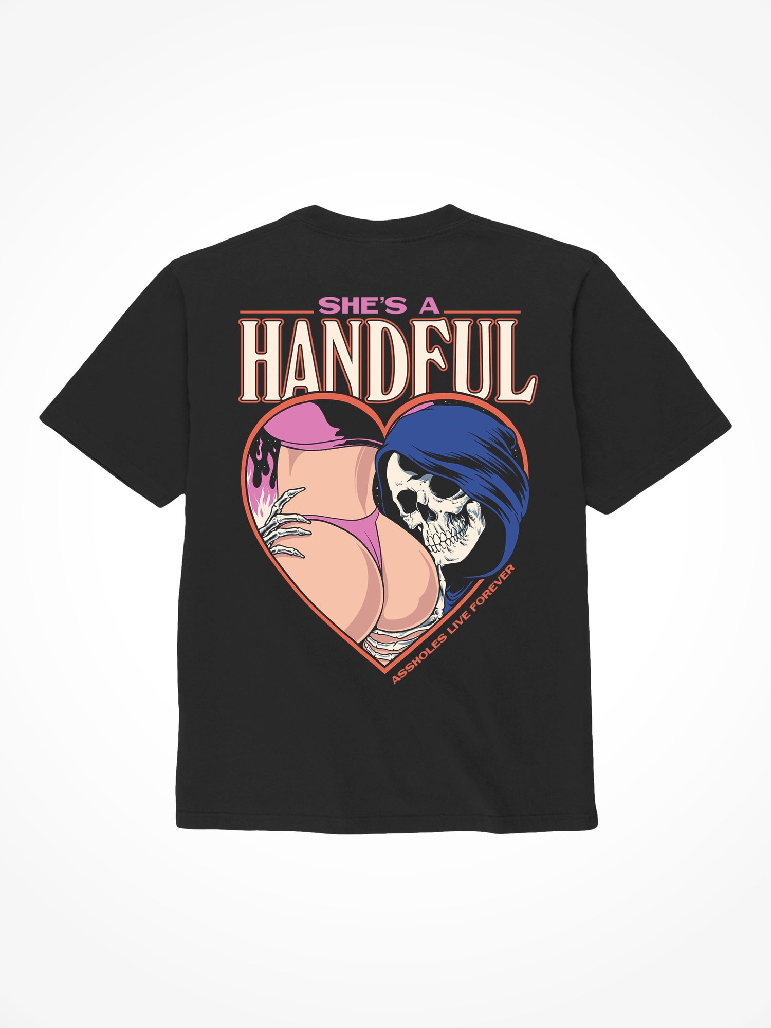 She’s a Handful Reaper - Black T-Shirt