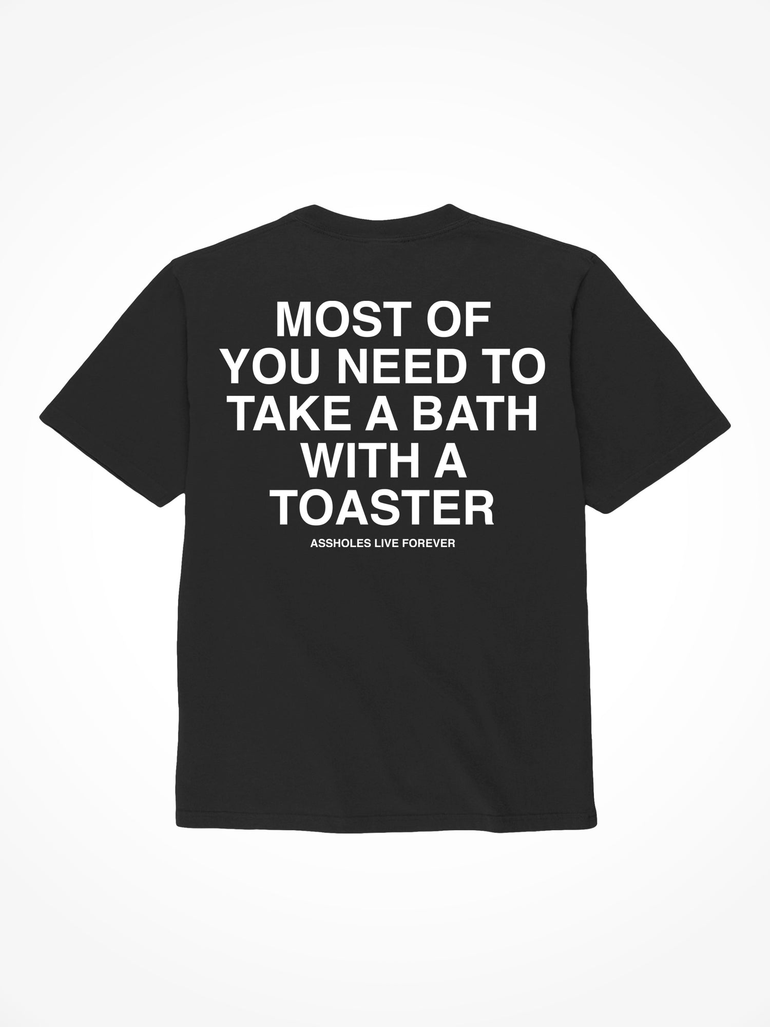 Bath With A Toaster - Black T-Shirt