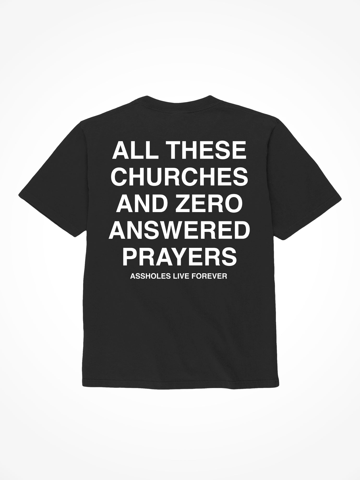 All These Churches - Black T-Shirt