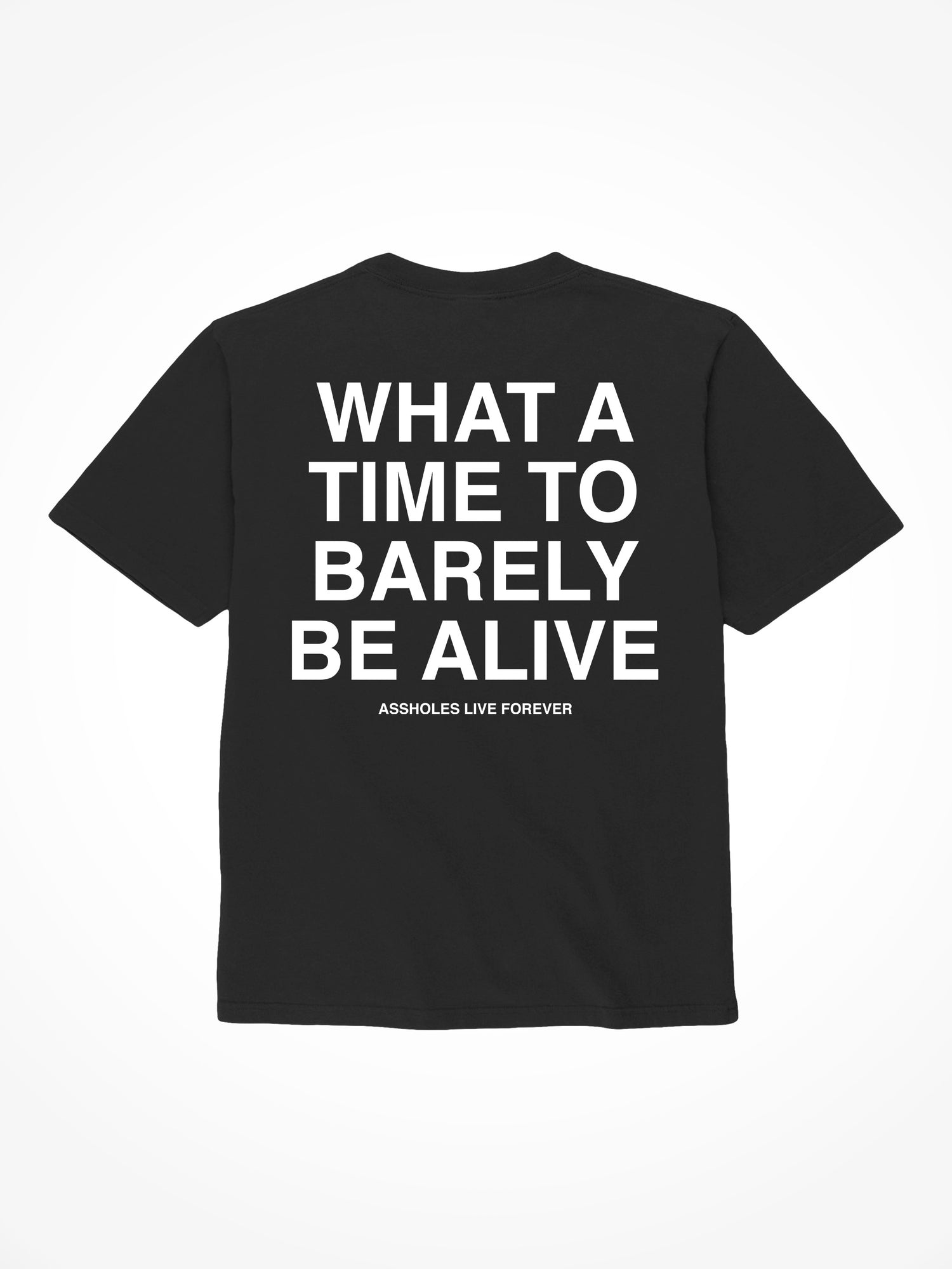 What A Time To Barely Be Alive - Black T-Shirt