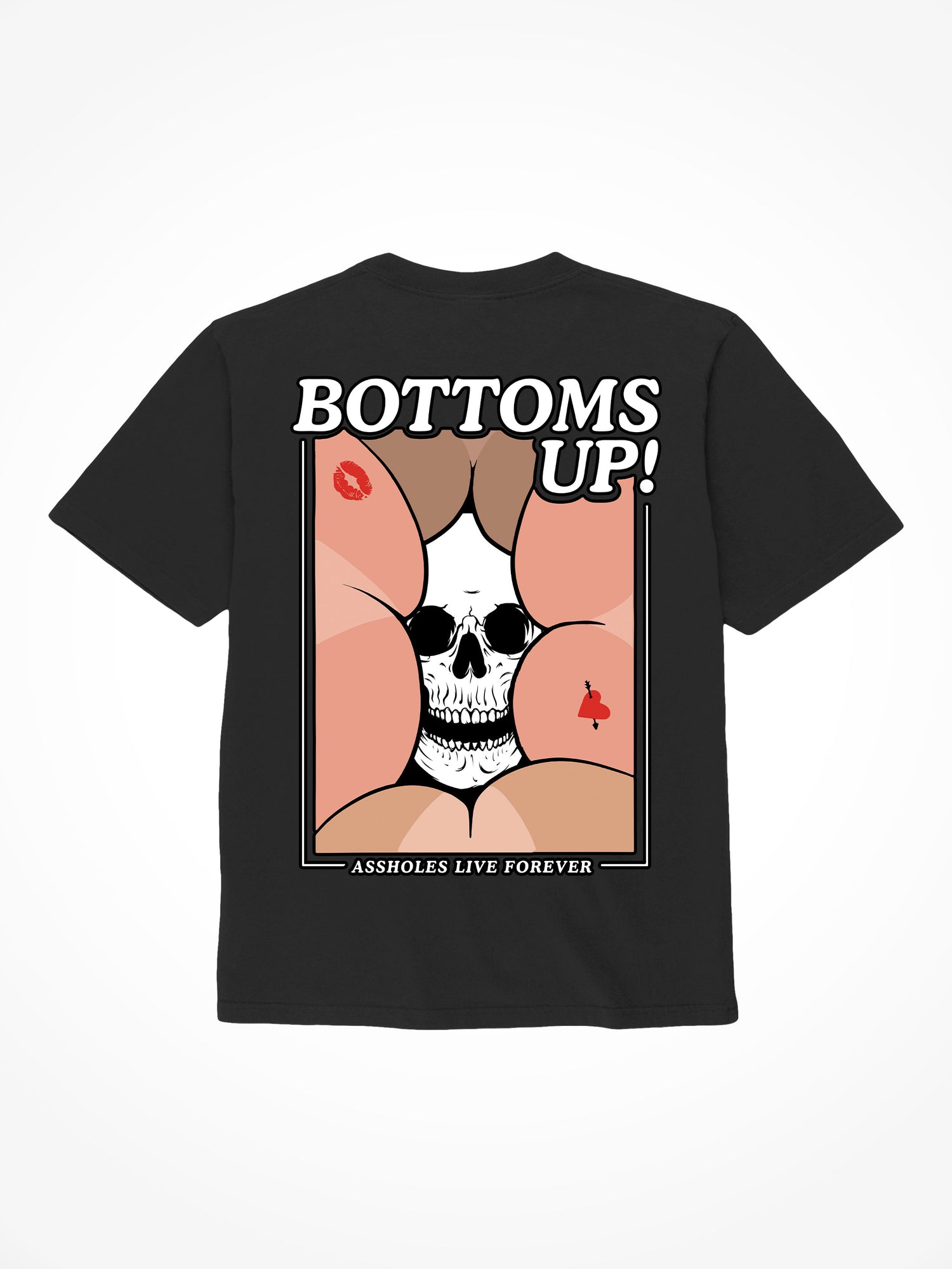 Bottoms Up - Black T-Shirt