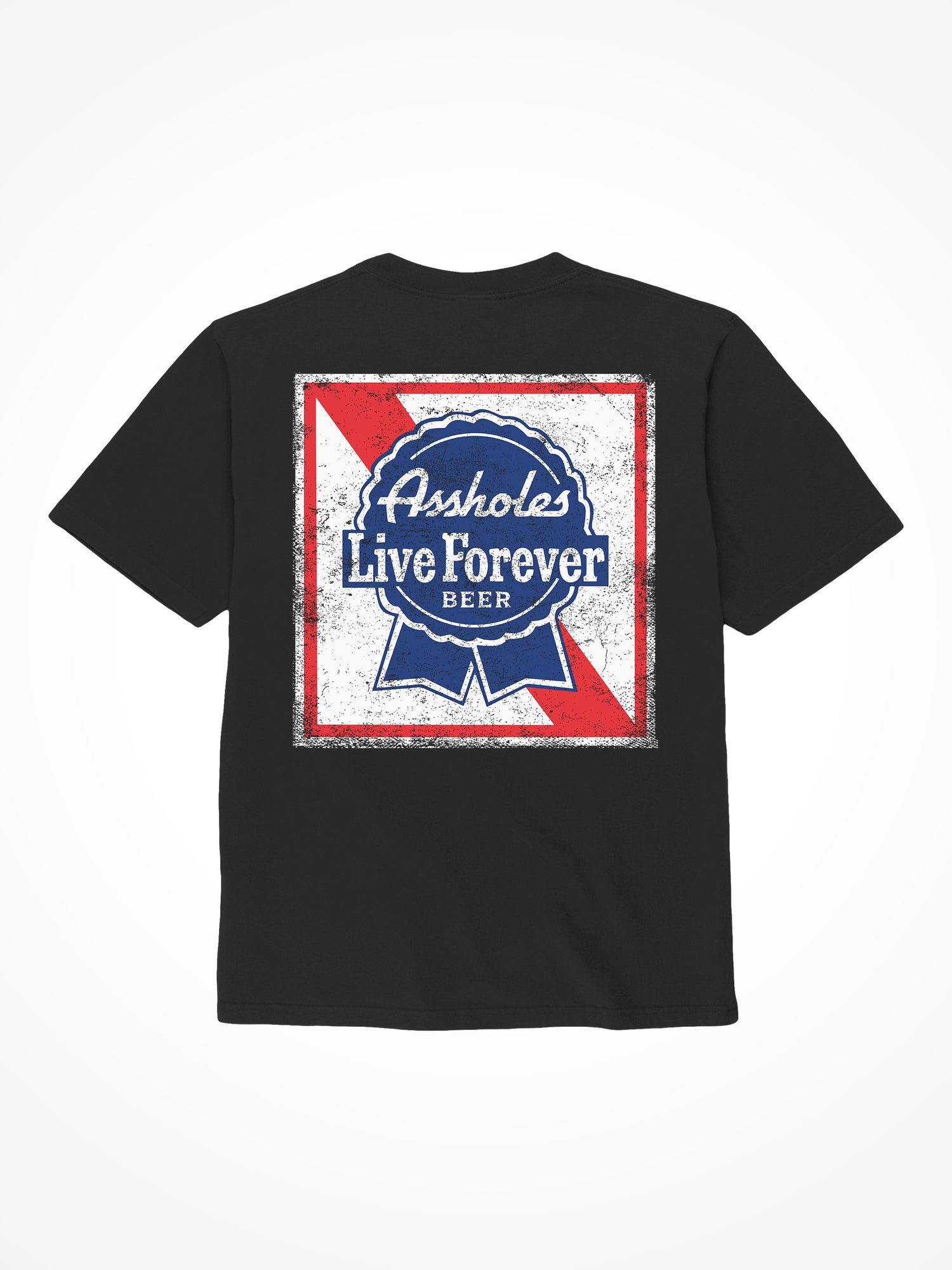 ALF Blue Ribbon - Black T-Shirt