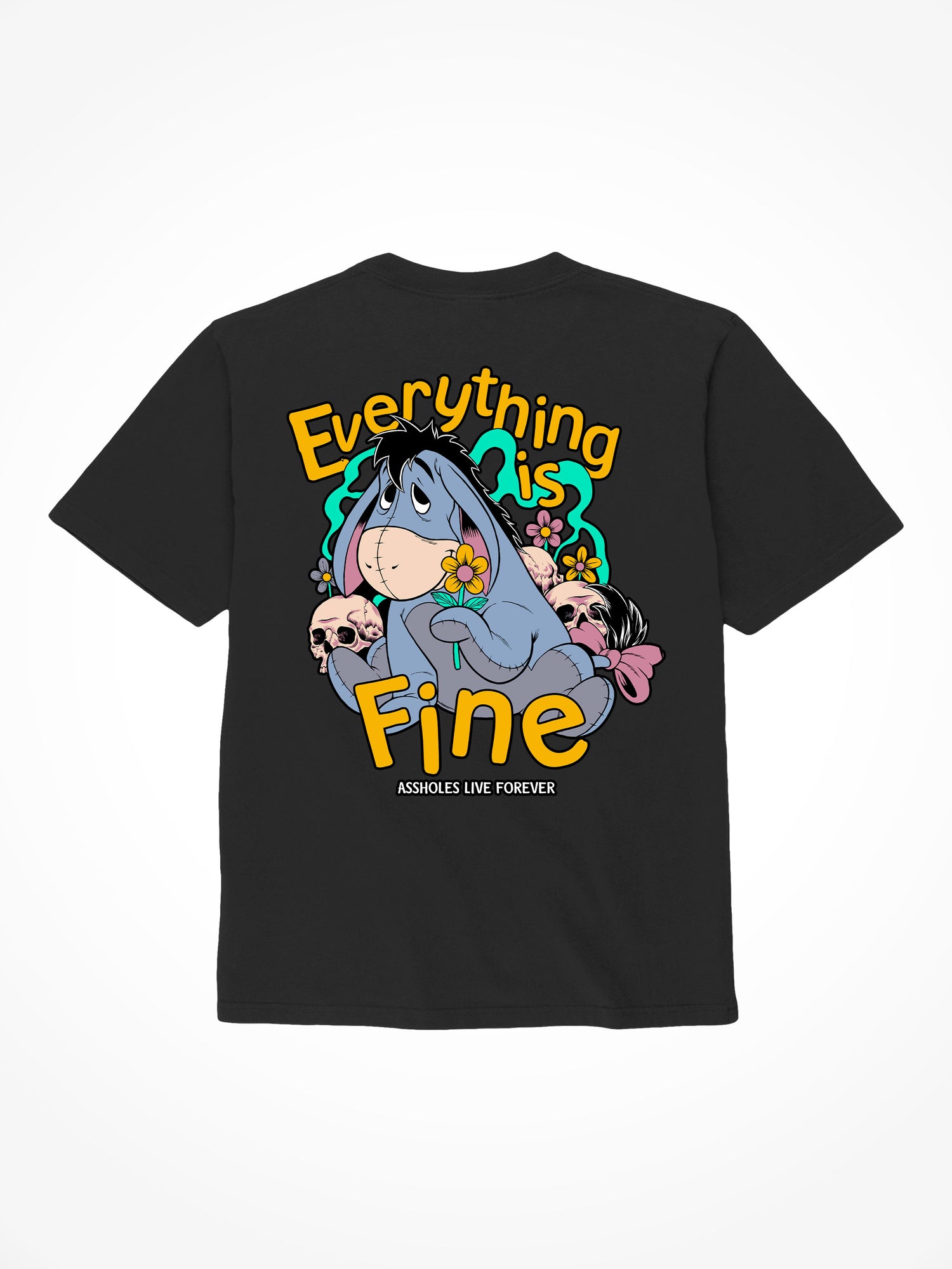 Everything is Fine - Black T-Shirt
