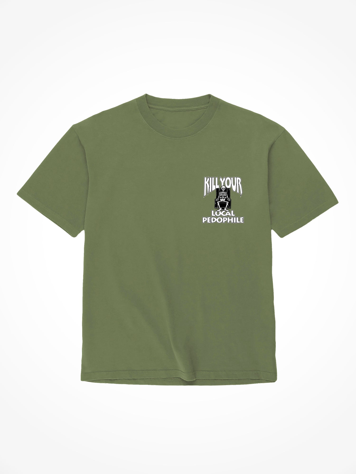 Death Row Pedophile - Military Green T-Shirt