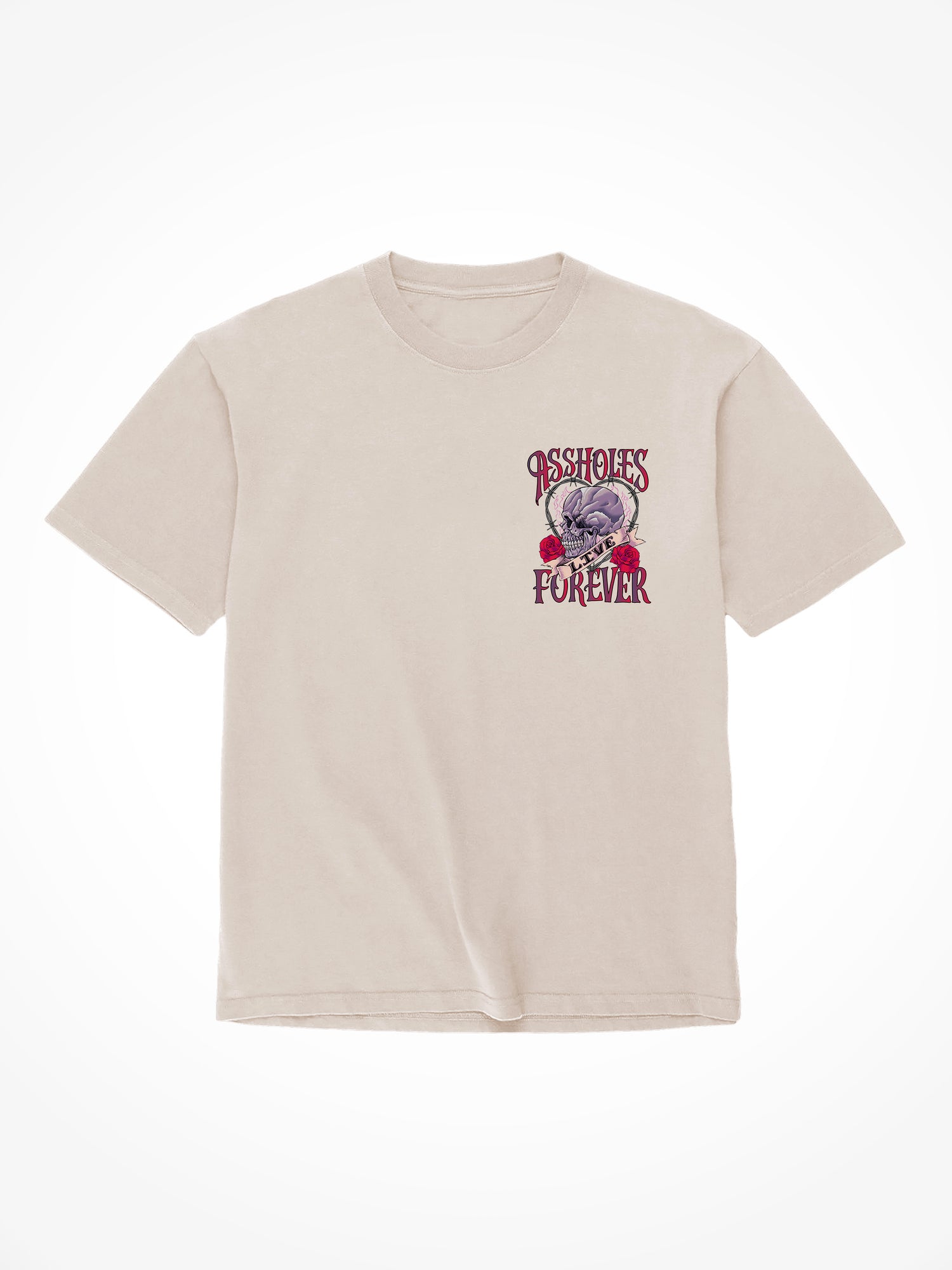 ALF Skull Heart - Sand T-Shirt