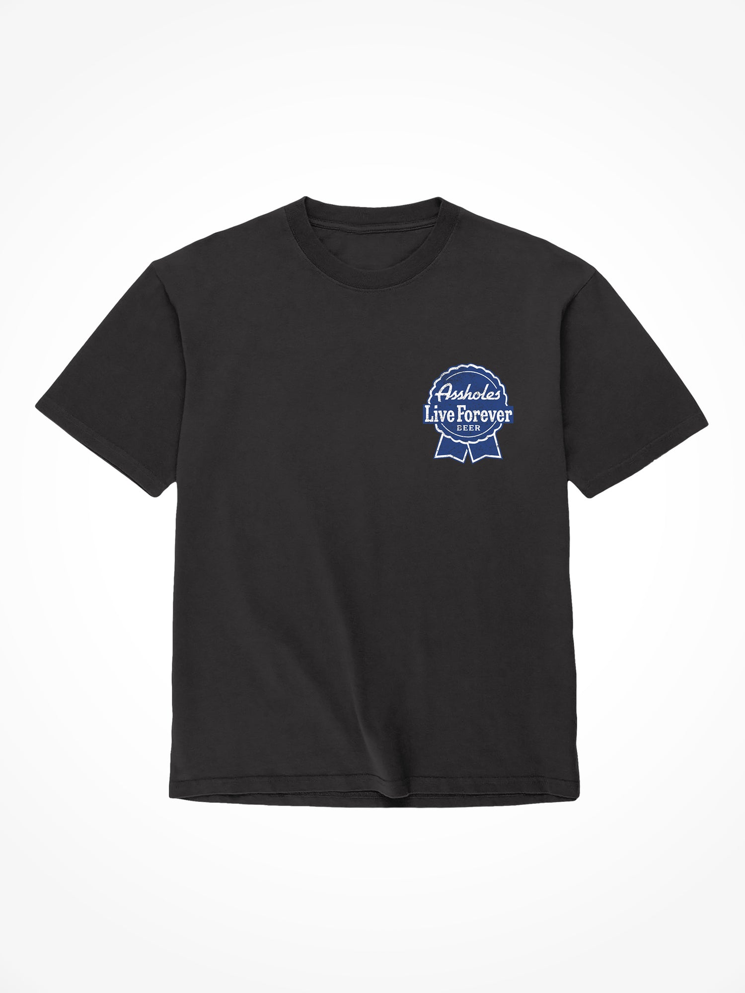 ALF Blue Ribbon - Black T-Shirt