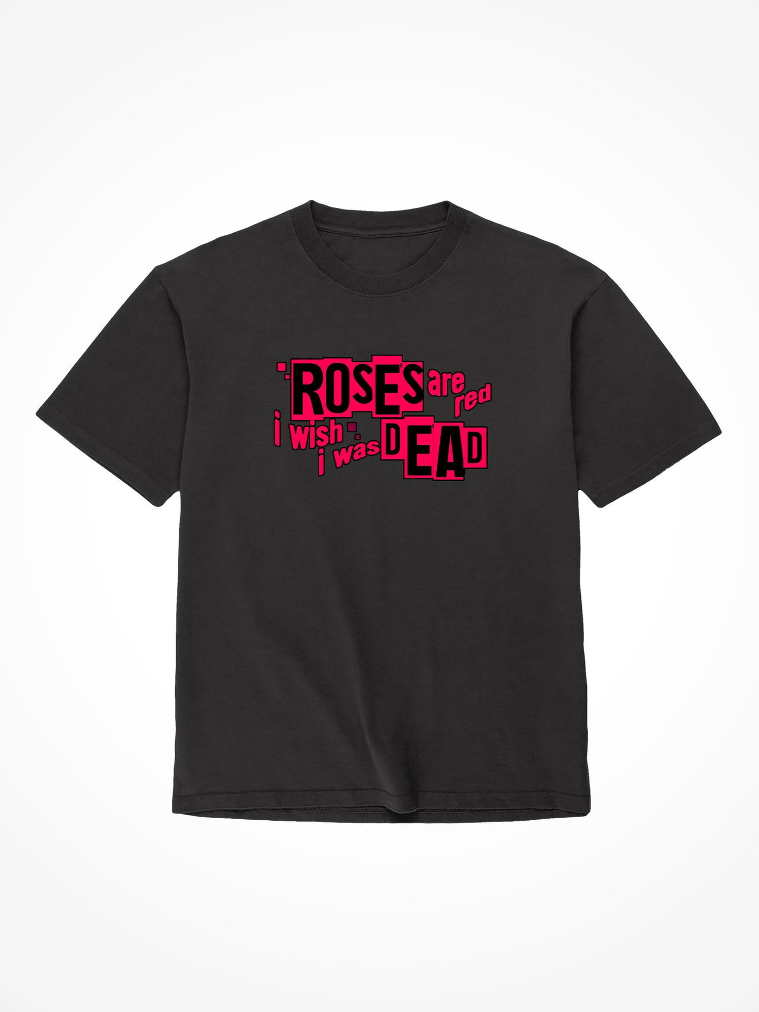 Roses Are Red - Black T-Shirt