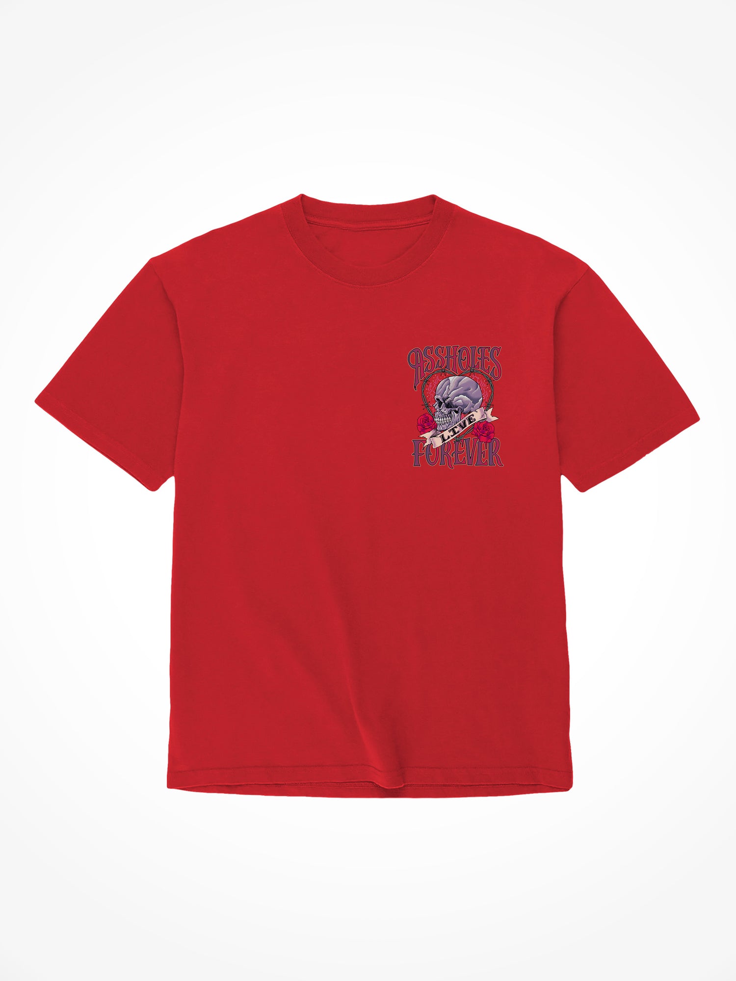 ALF Skull Heart - Red T-Shirt