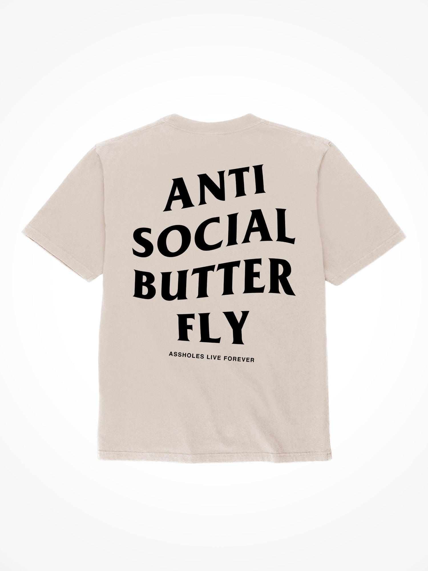 Anti Social Butterfly - Sand T-Shirt