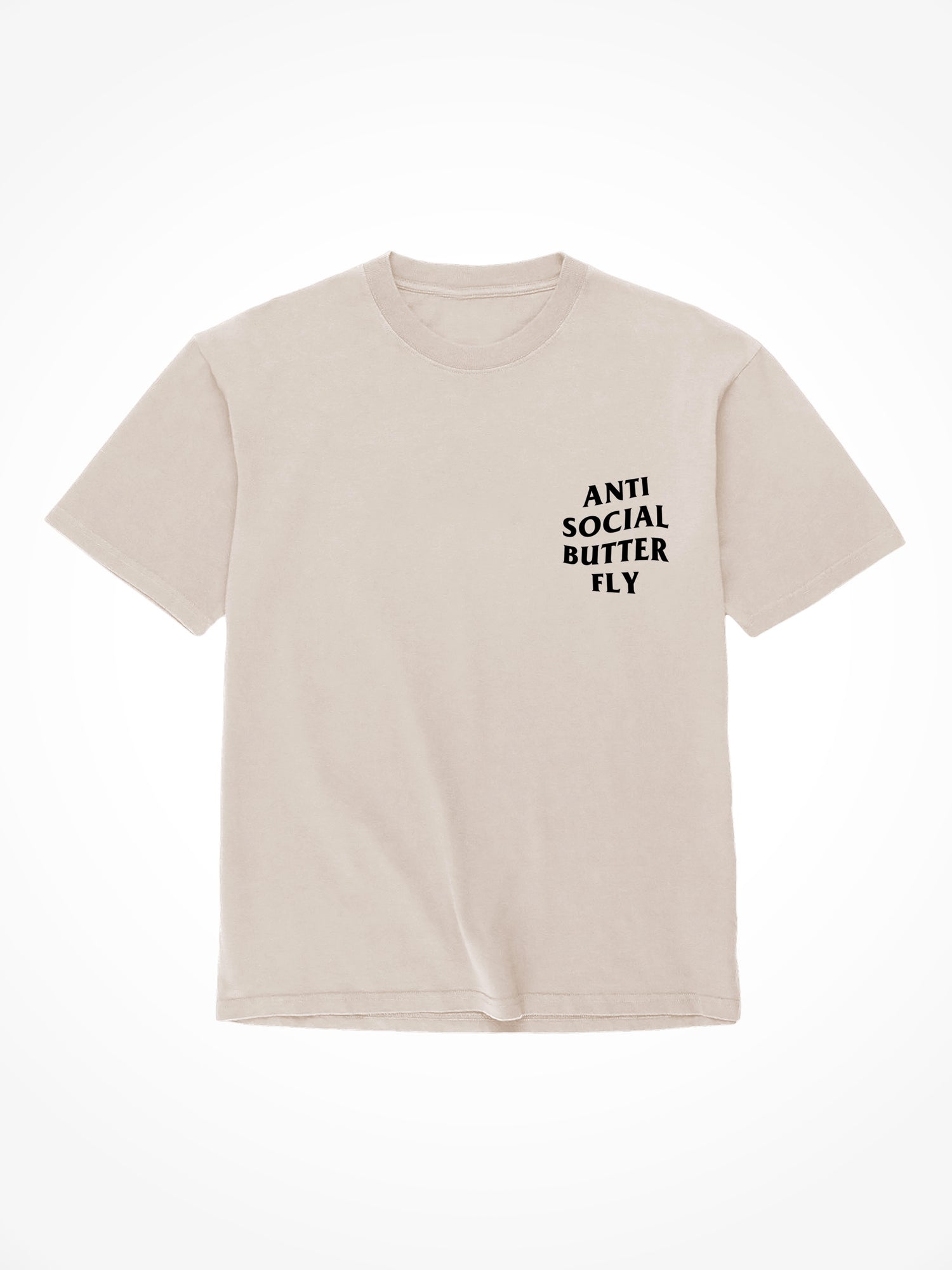 Anti Social Butterfly - Sand T-Shirt