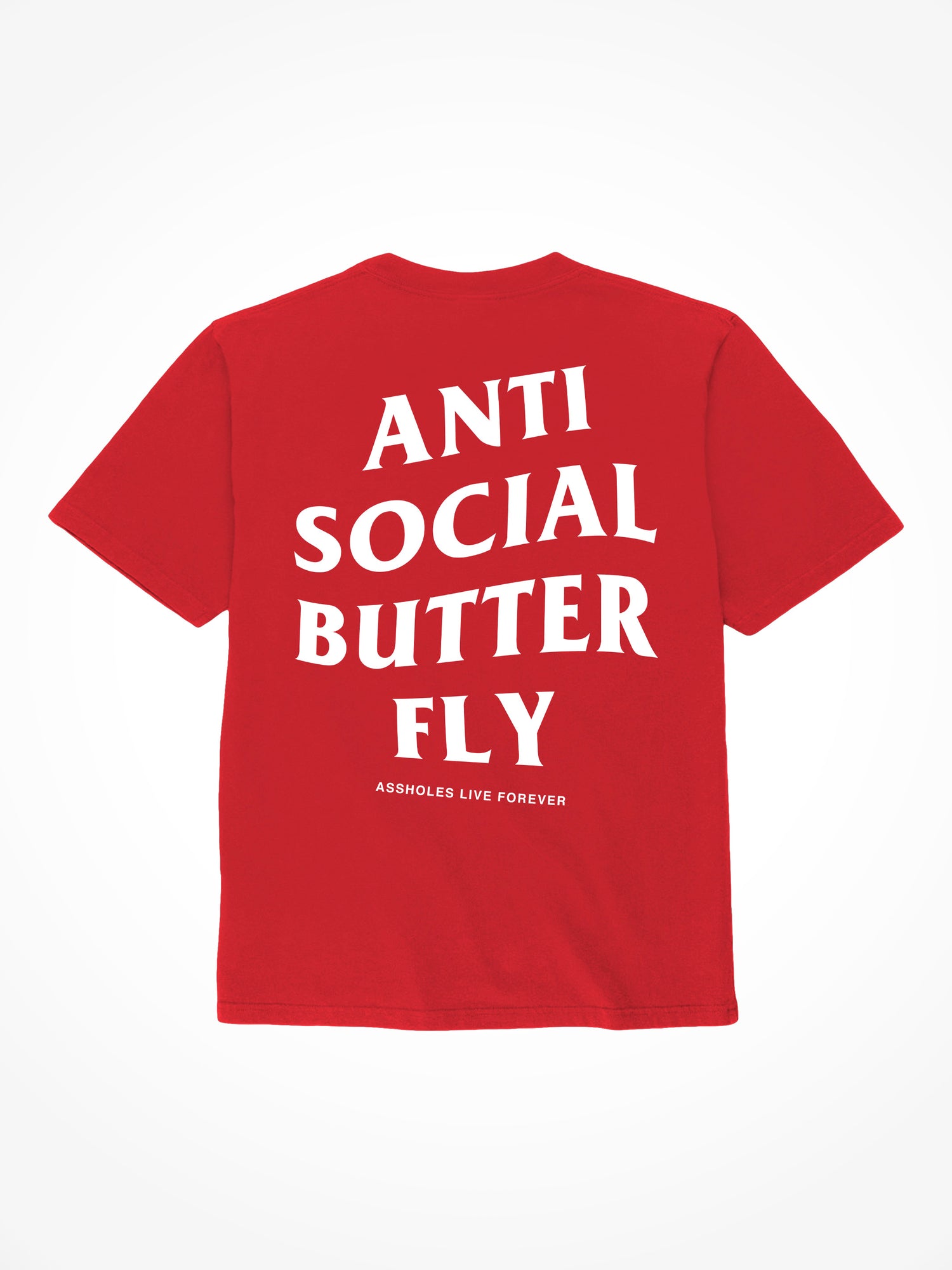 Anti Social Butterfly - Red T-Shirt