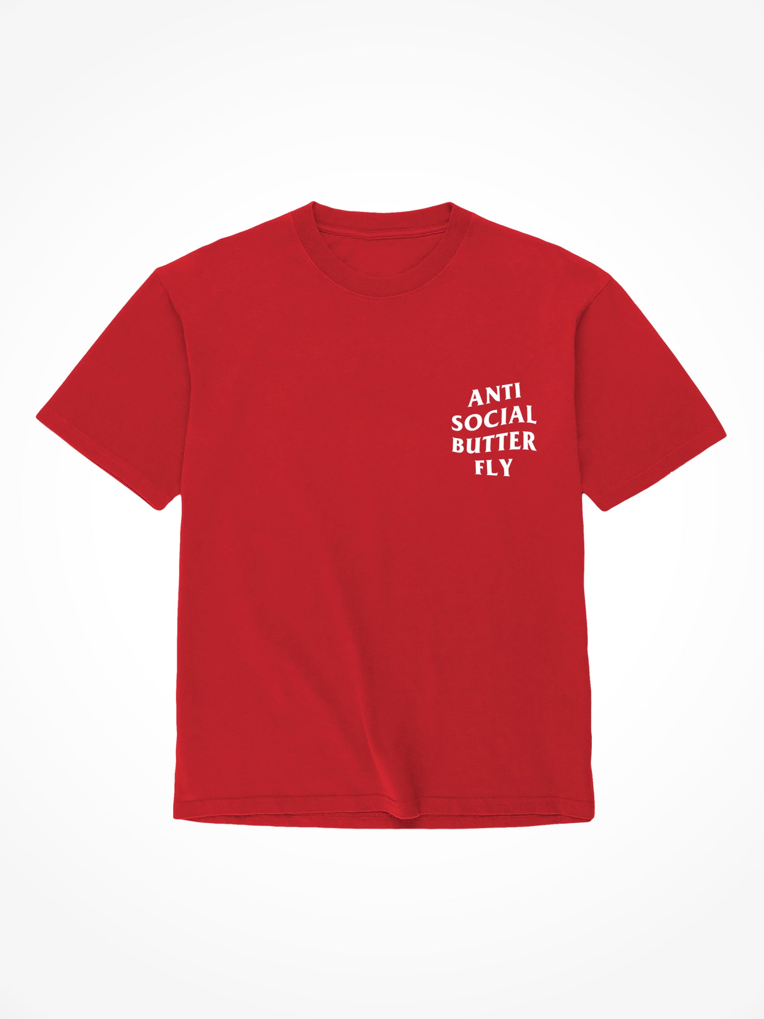 Anti Social Butterfly - Red T-Shirt