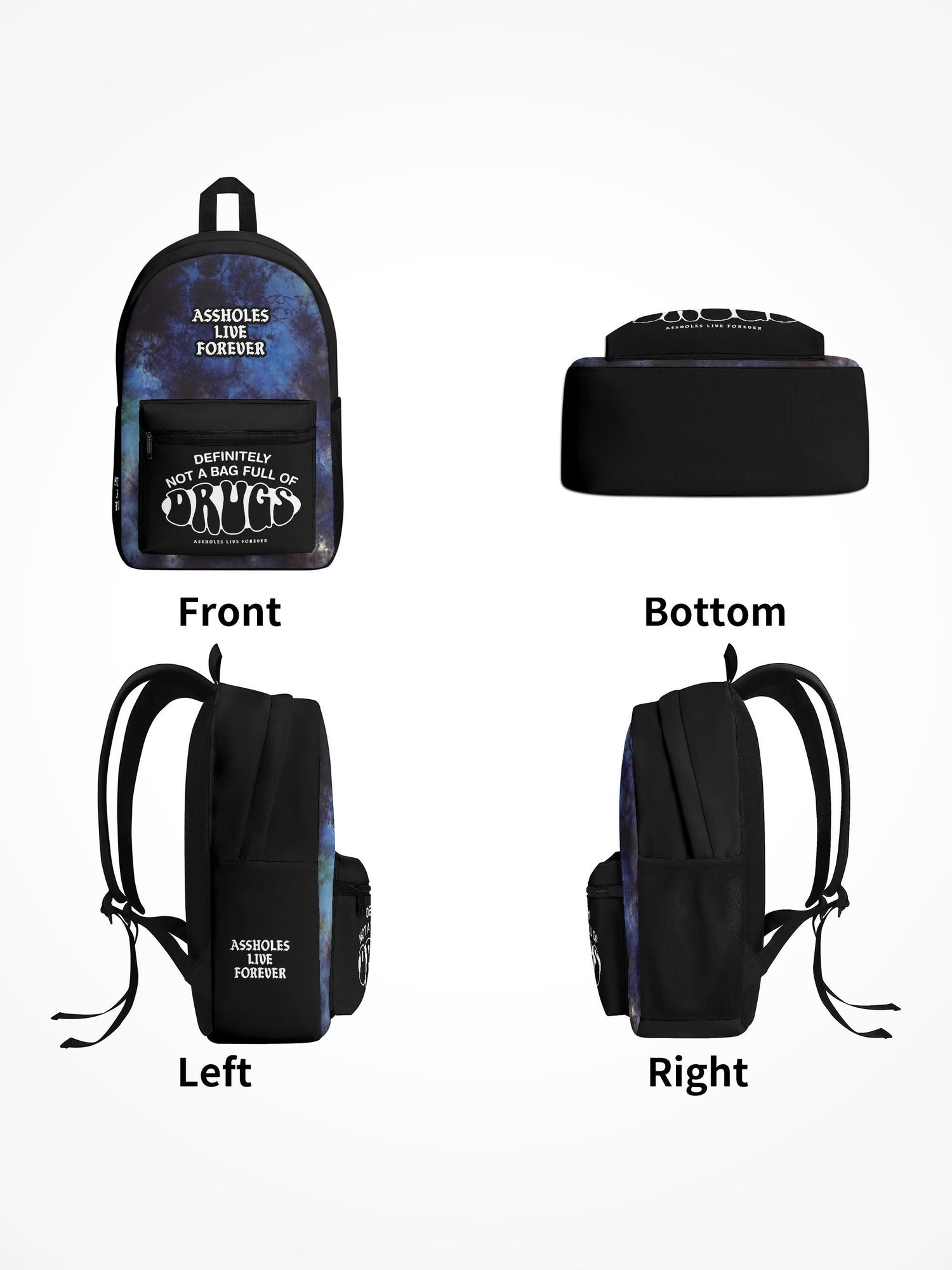 All Over Print Backpack - Bag Full Of Drugs Galaxy Print