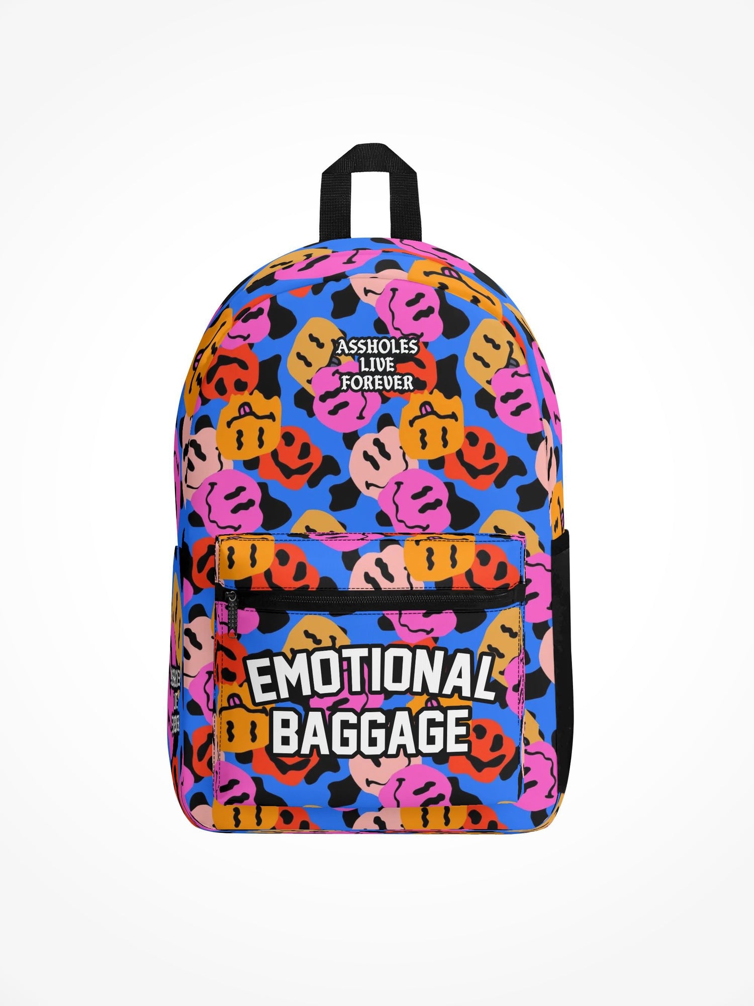 All Over Print Backpack - Emotional Baggage Melting Smilies