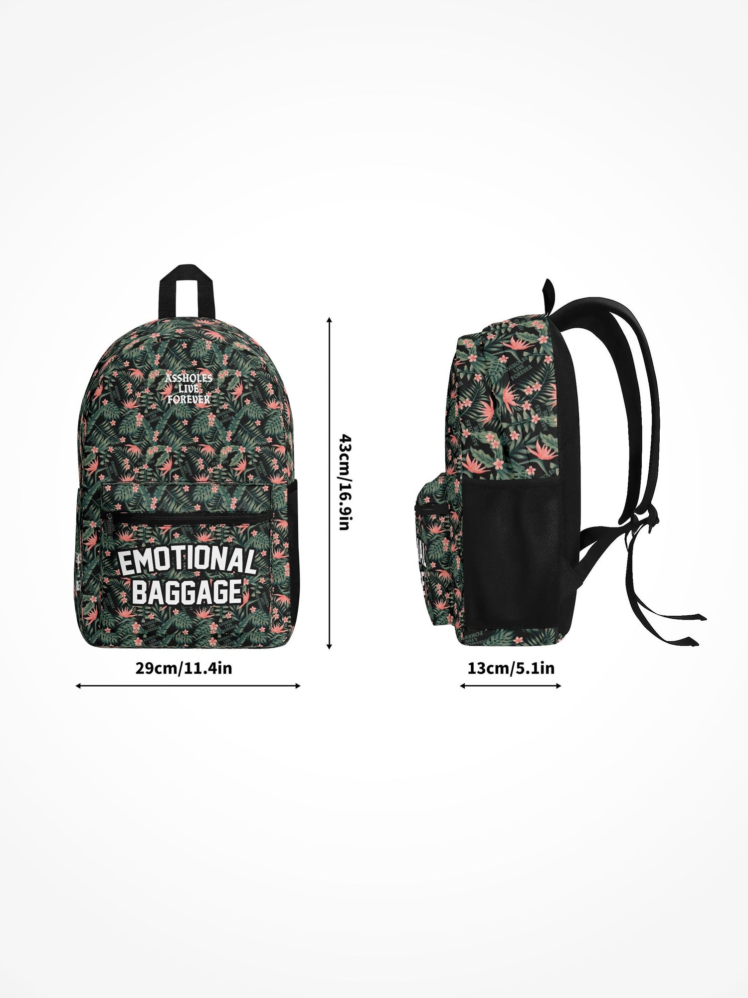 All Over Print Backpack - Emotional Baggage Tropical
