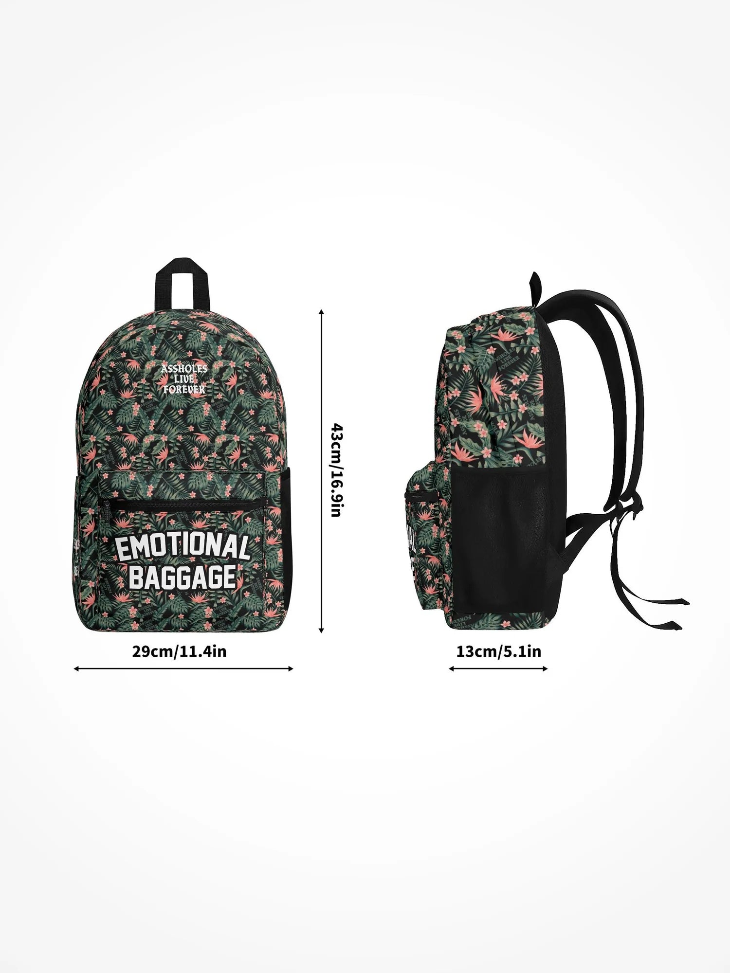All Over Print Backpack - Emotional Baggage Tropical