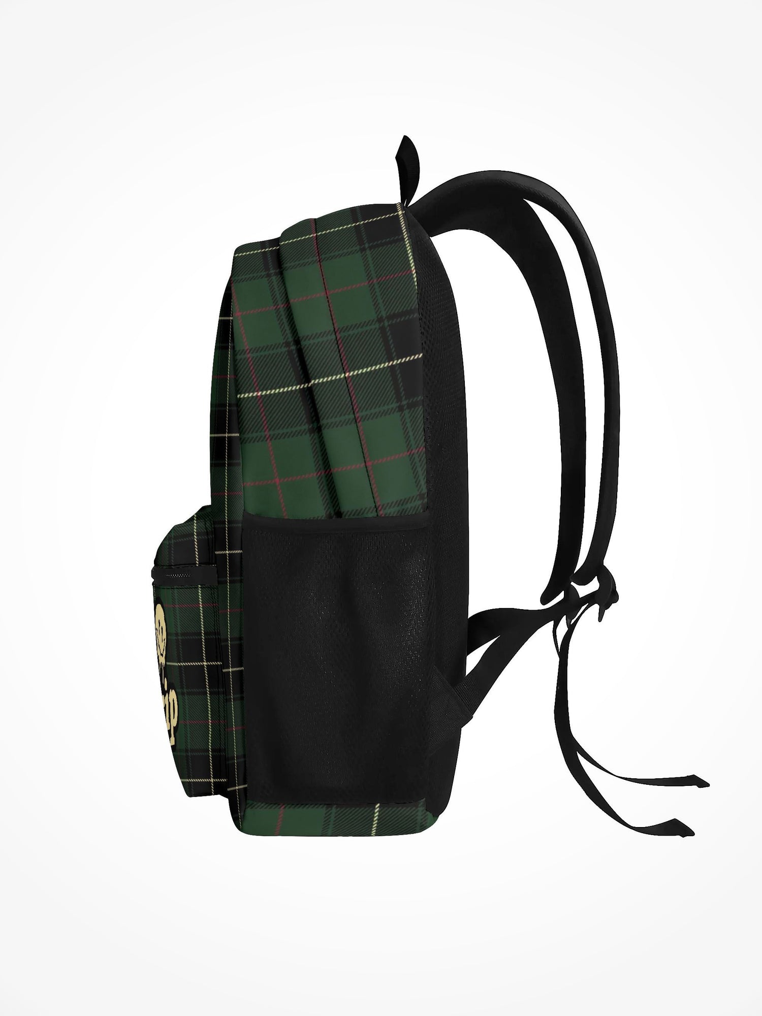All Over Print Backpack - Have A Nice Trip Green Plaid