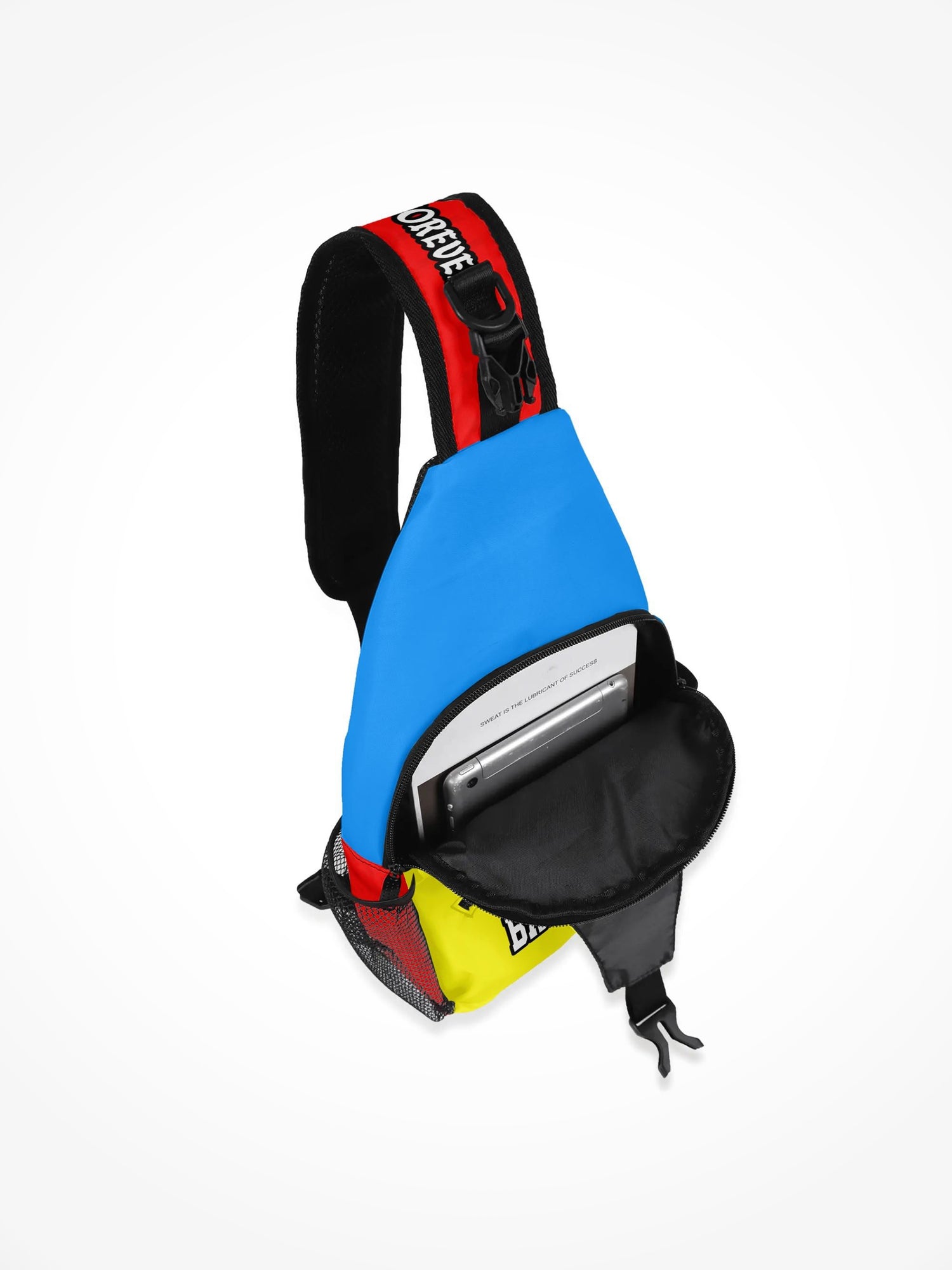 All-Over-Print Chest Crossbody Bag - Emotional Baggage Colorblock