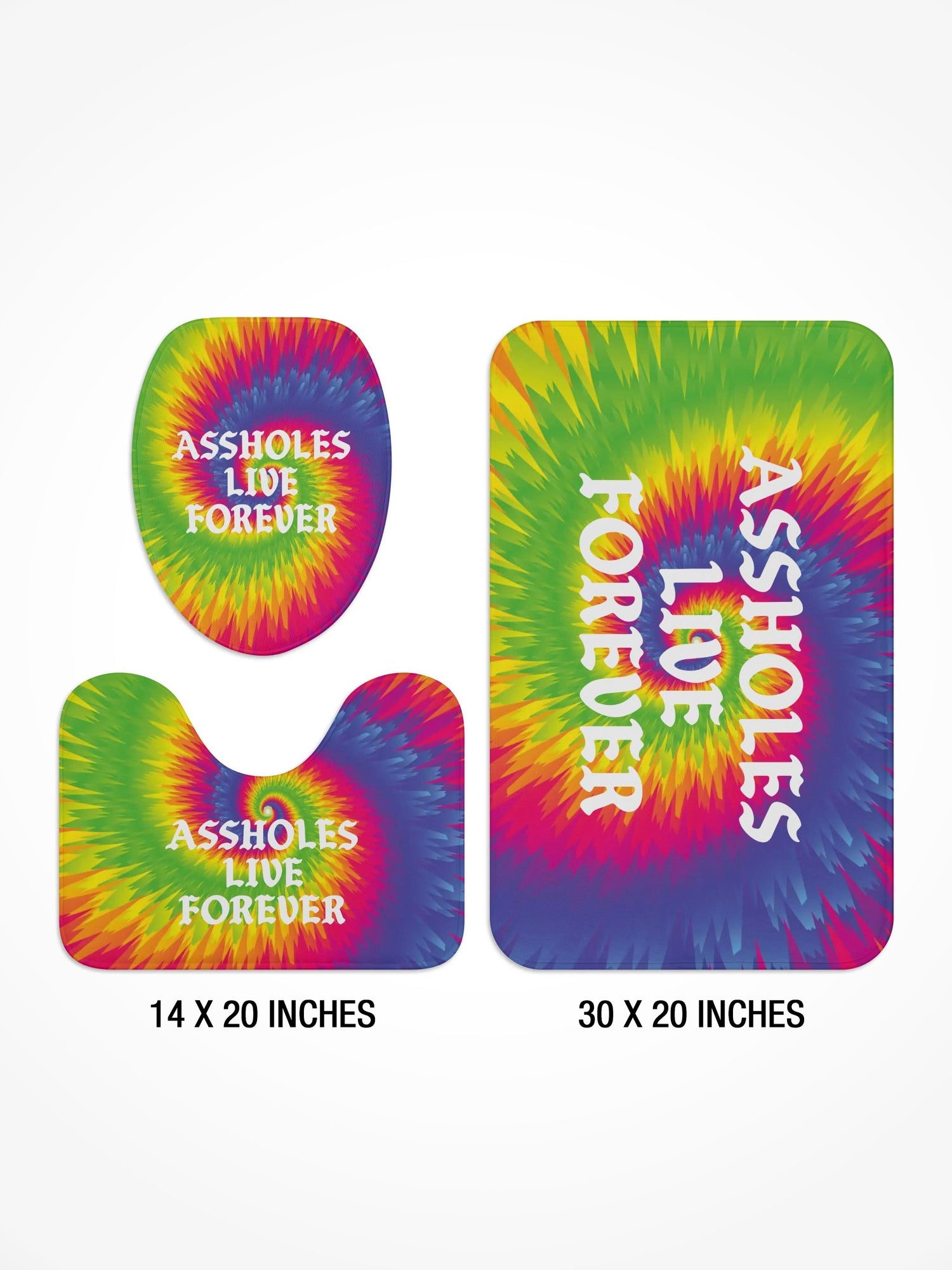 Bathroom Toilet Set - ALF OG TIE DYE