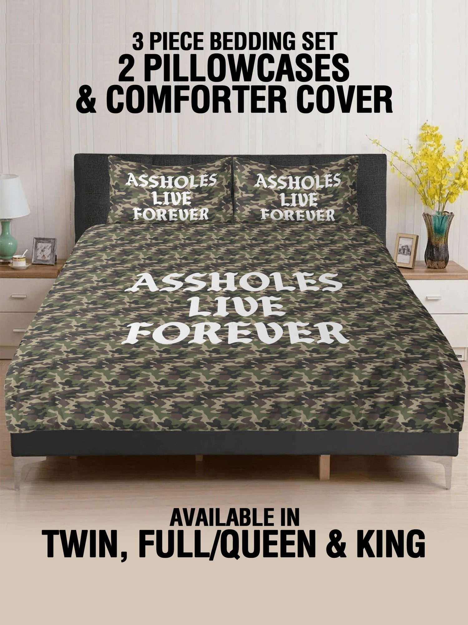3 Pcs Bed - ALF OG GREEN CAMO