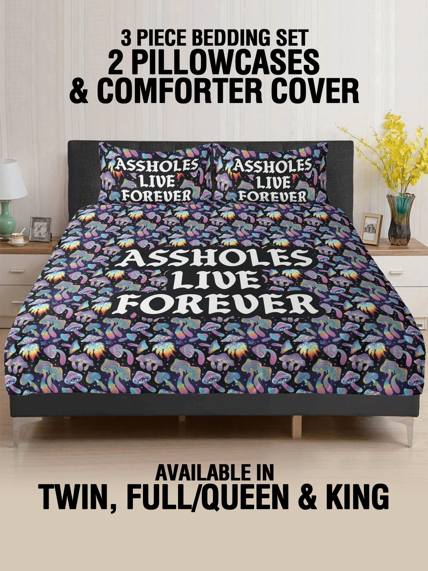 3 Pcs Bed - ALF OG MUSHROOM