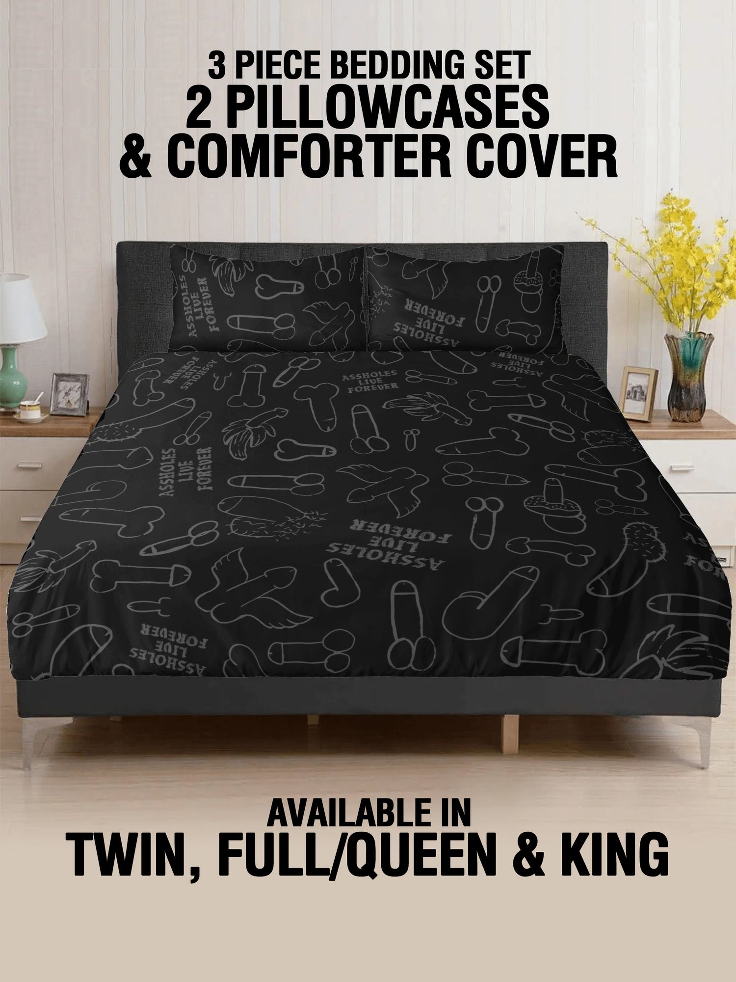 3 Pcs Bed - Bed Of Dicks