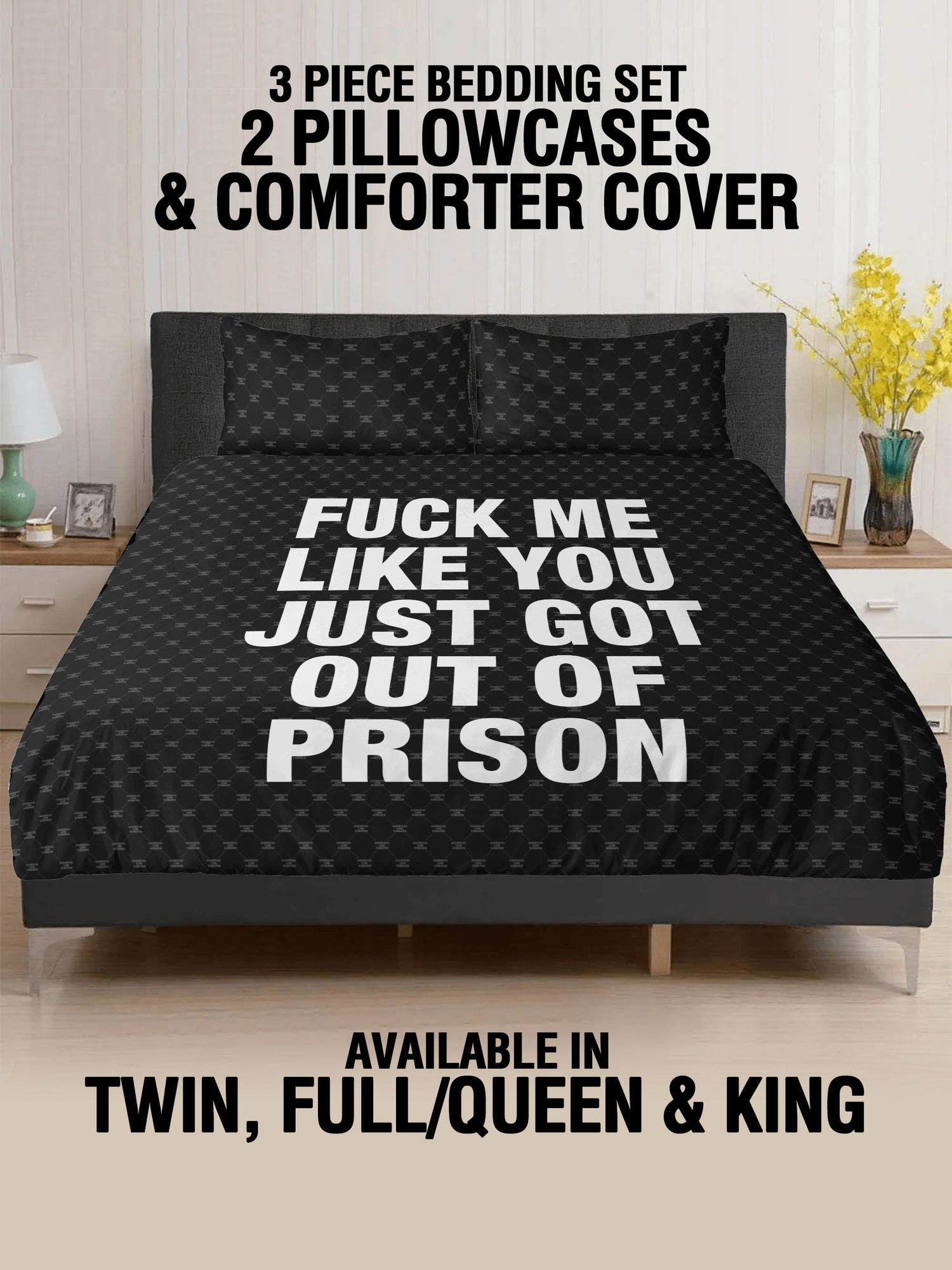 3 Pcs Bed - FUCK PRISON